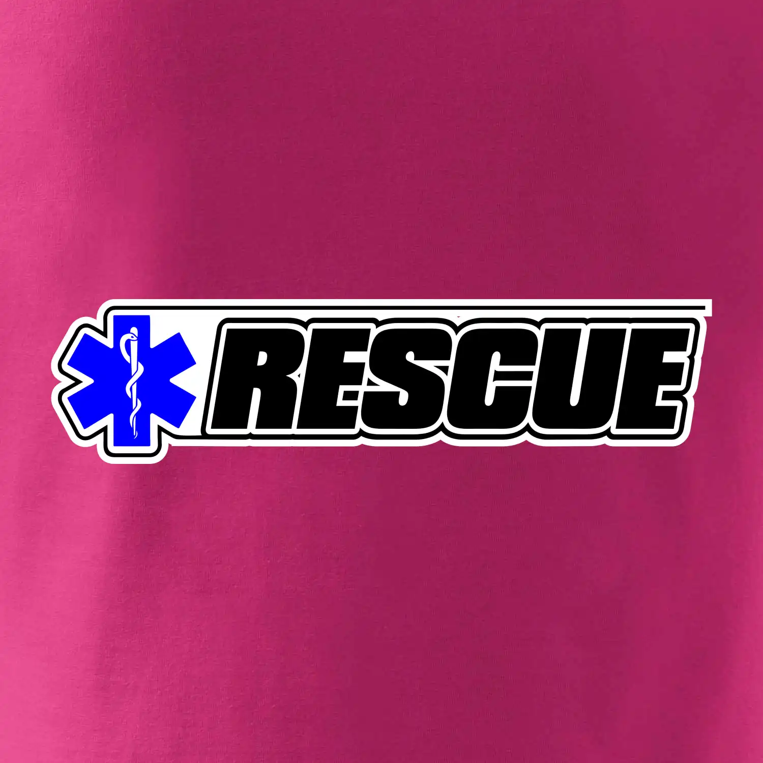 Záchranář rescue kříž modrý