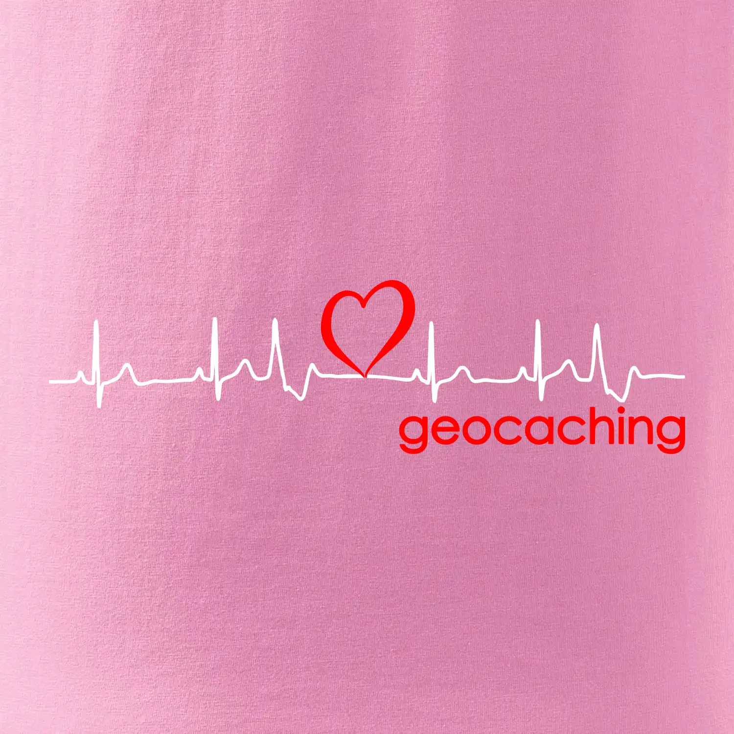 Moje srdce bije pro Geocaching -text