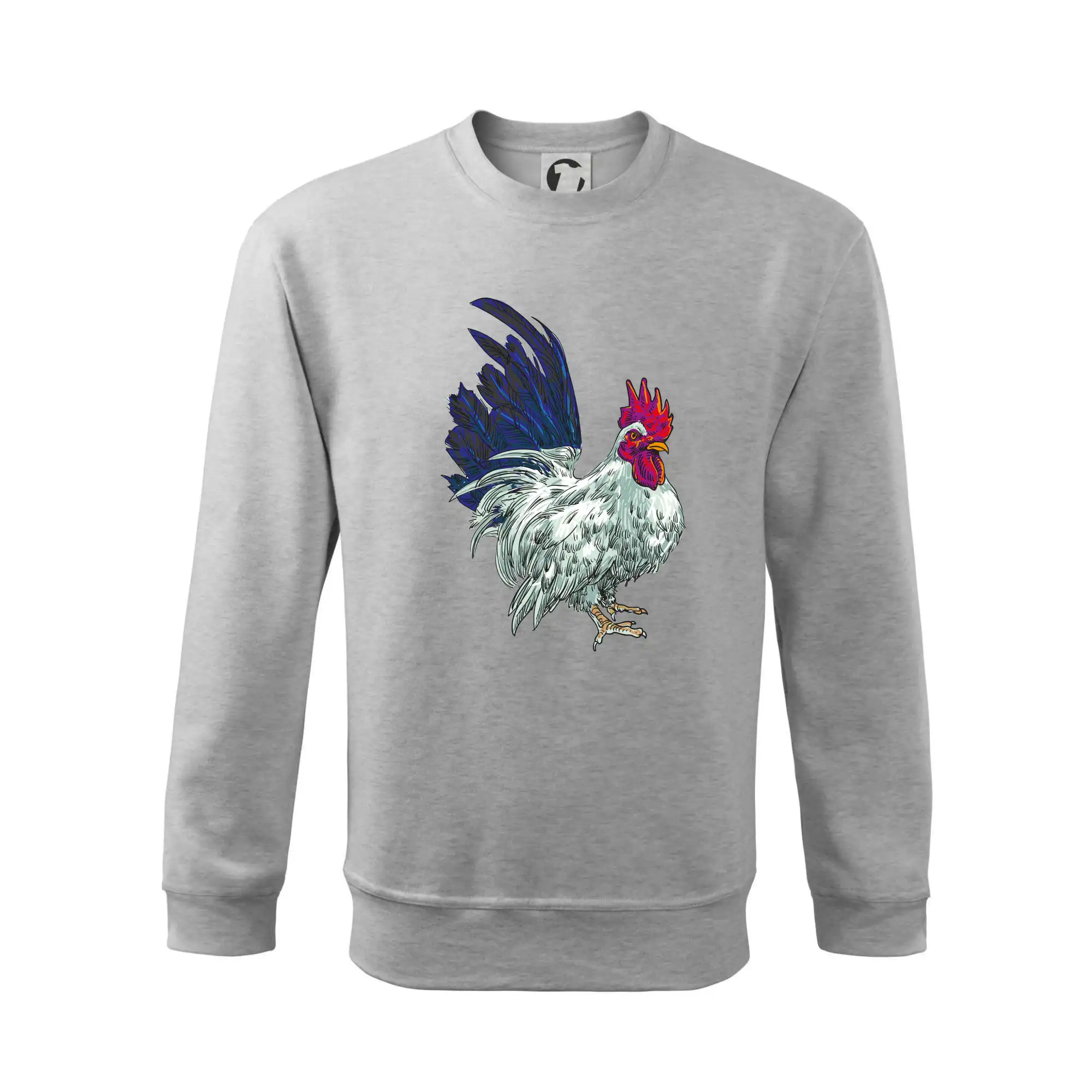 Kohout kreslený bílý