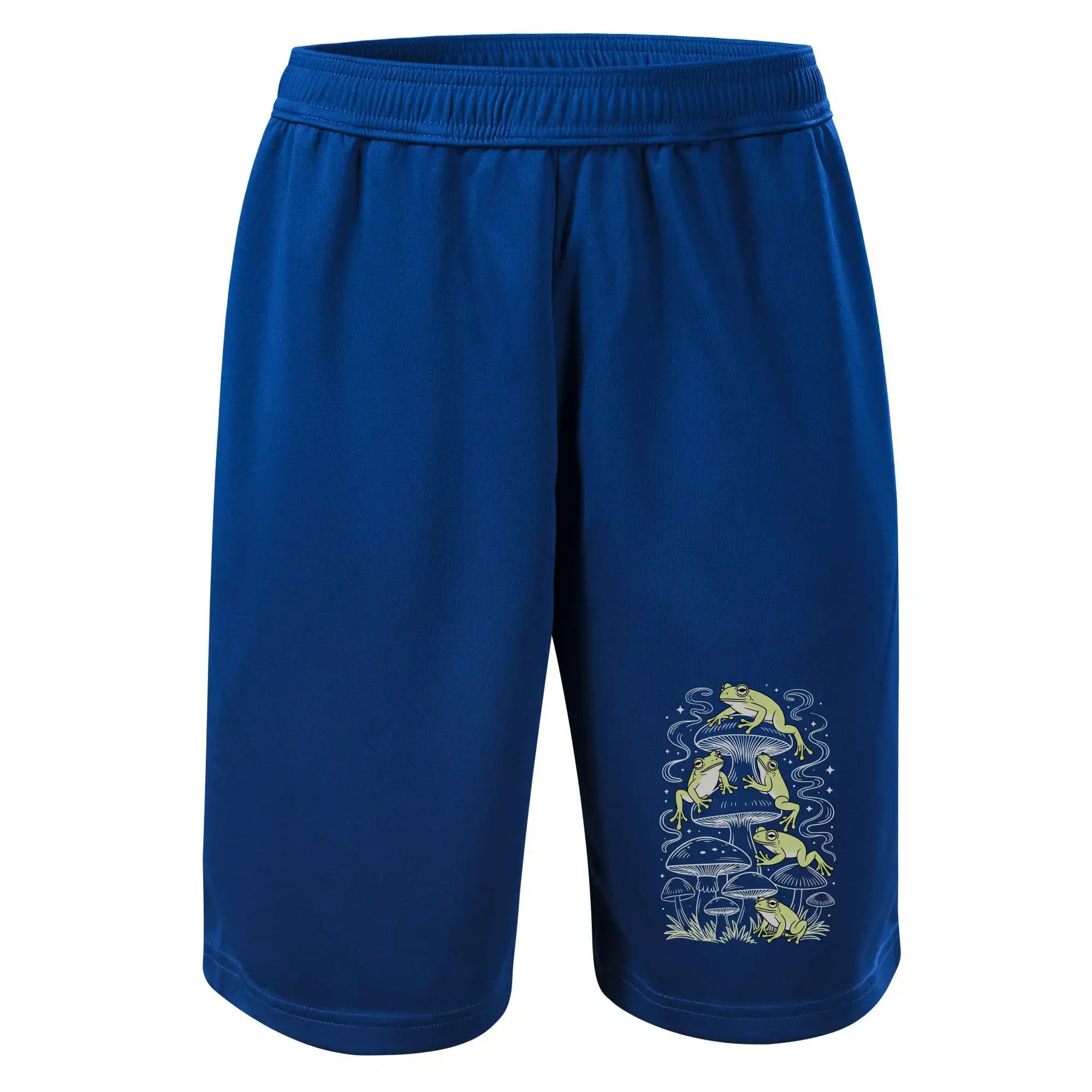 Goblincore frogs and various mushrooms