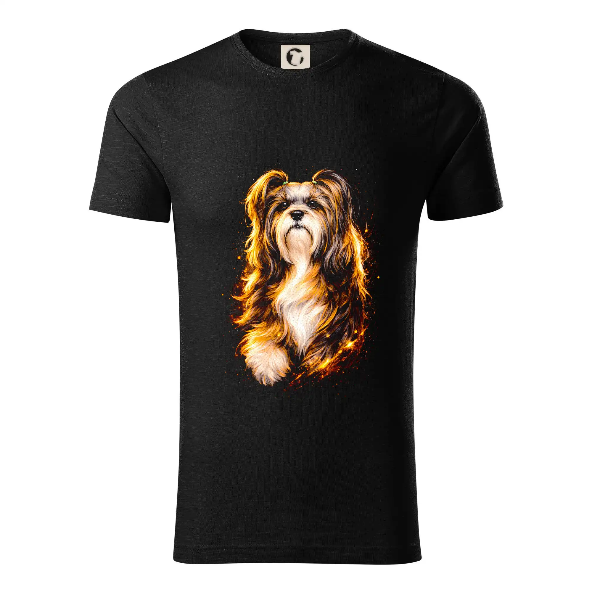 Obrázek polotón Shih-tzu běžící