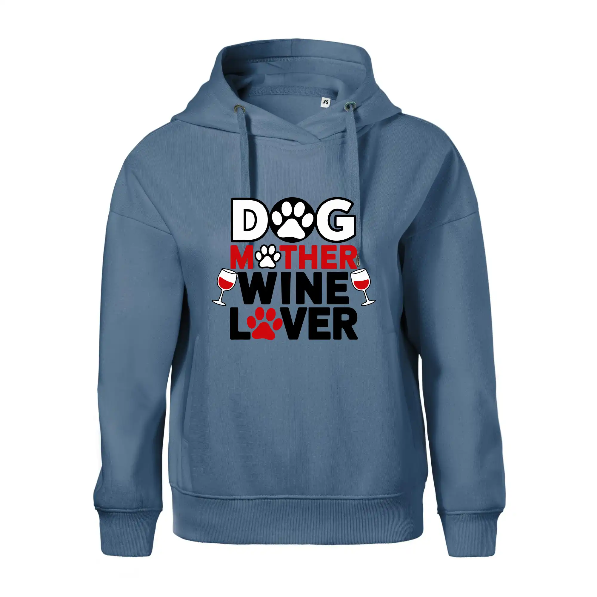 Dog mother wine lover