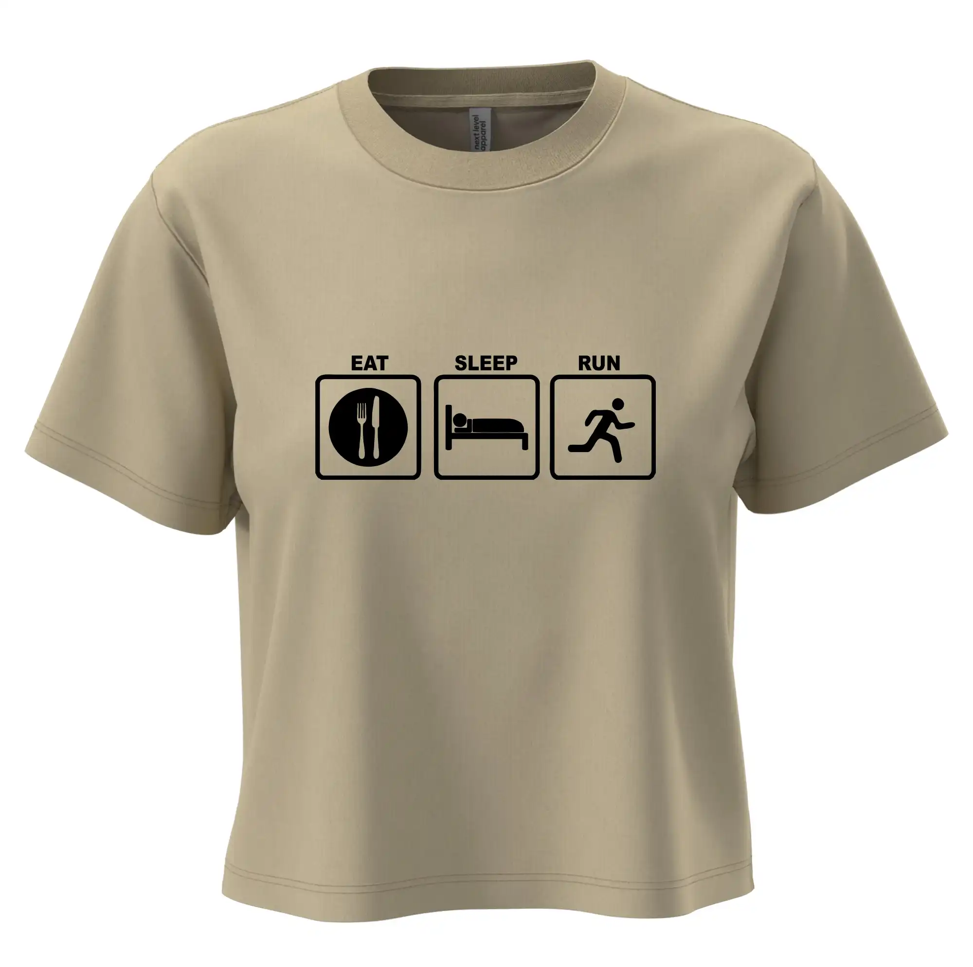 Eat sleep run čtverce