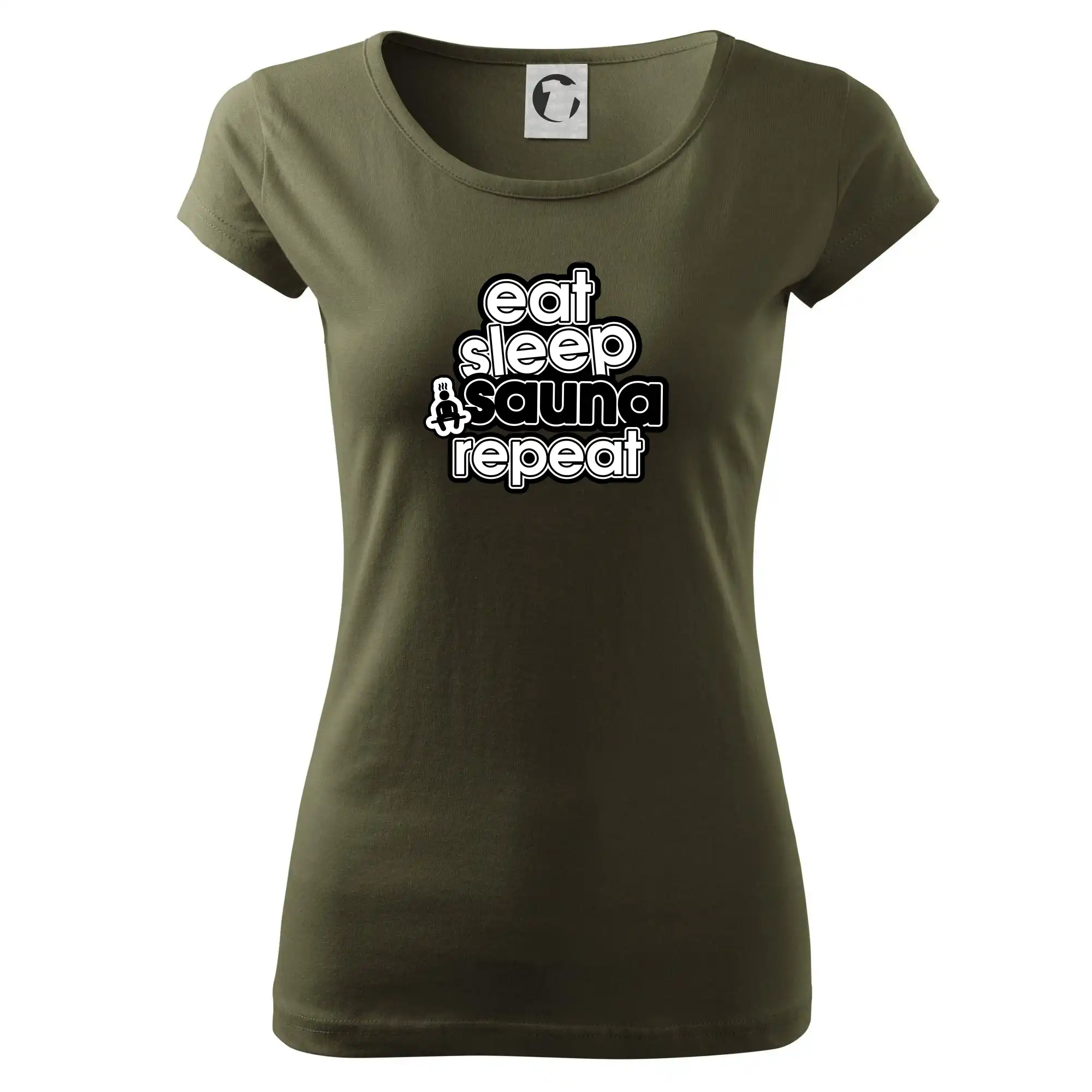 Eat sleep sauna repeat - Dámske tričko Pure