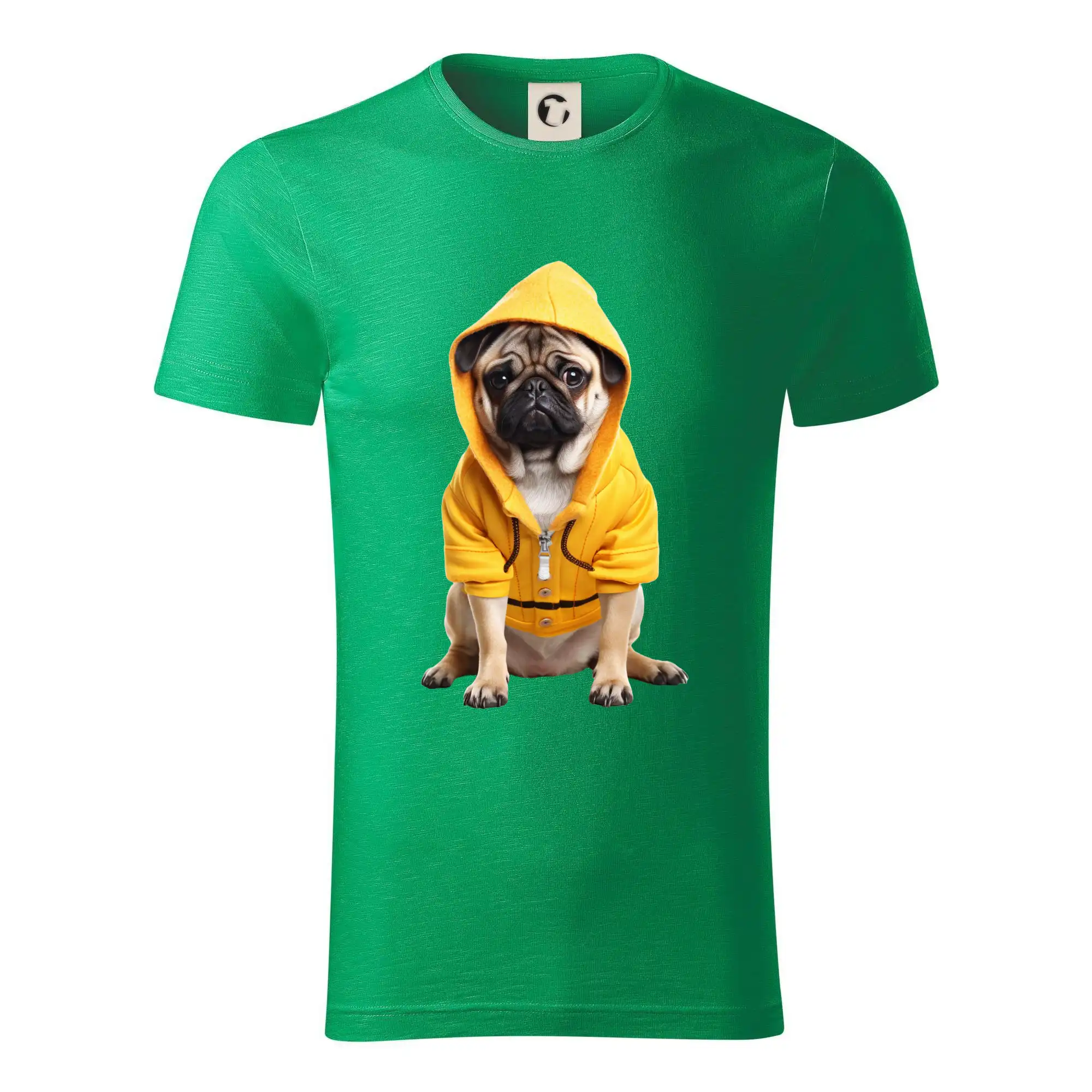 Mops v mikině