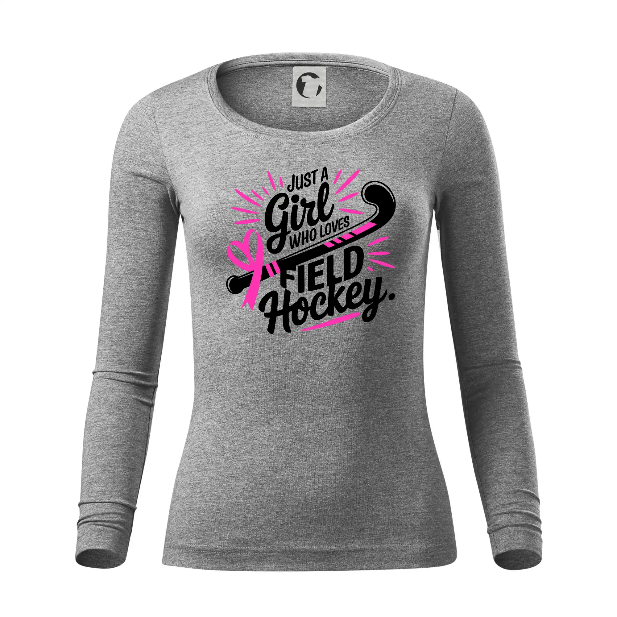 Just a girl who loves field hockey černo růžové