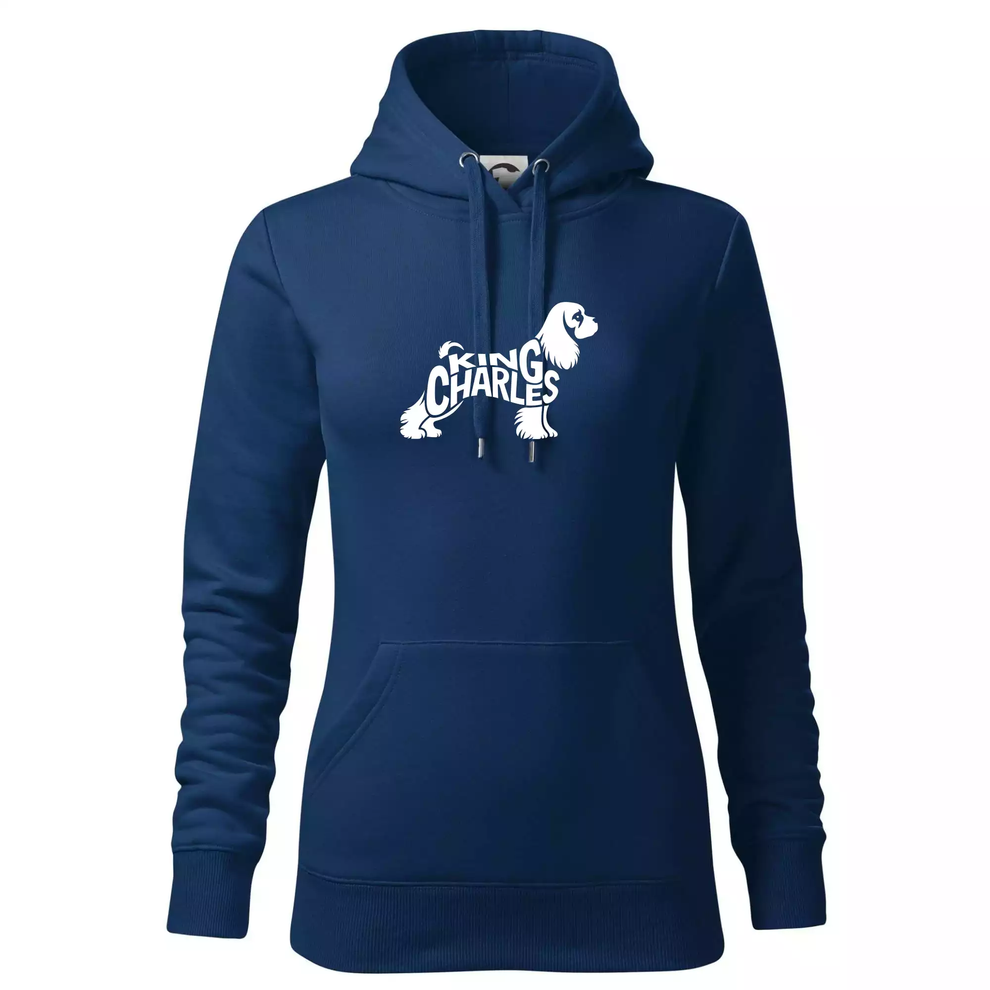 Kavalír king Charles španěl nápis v těle