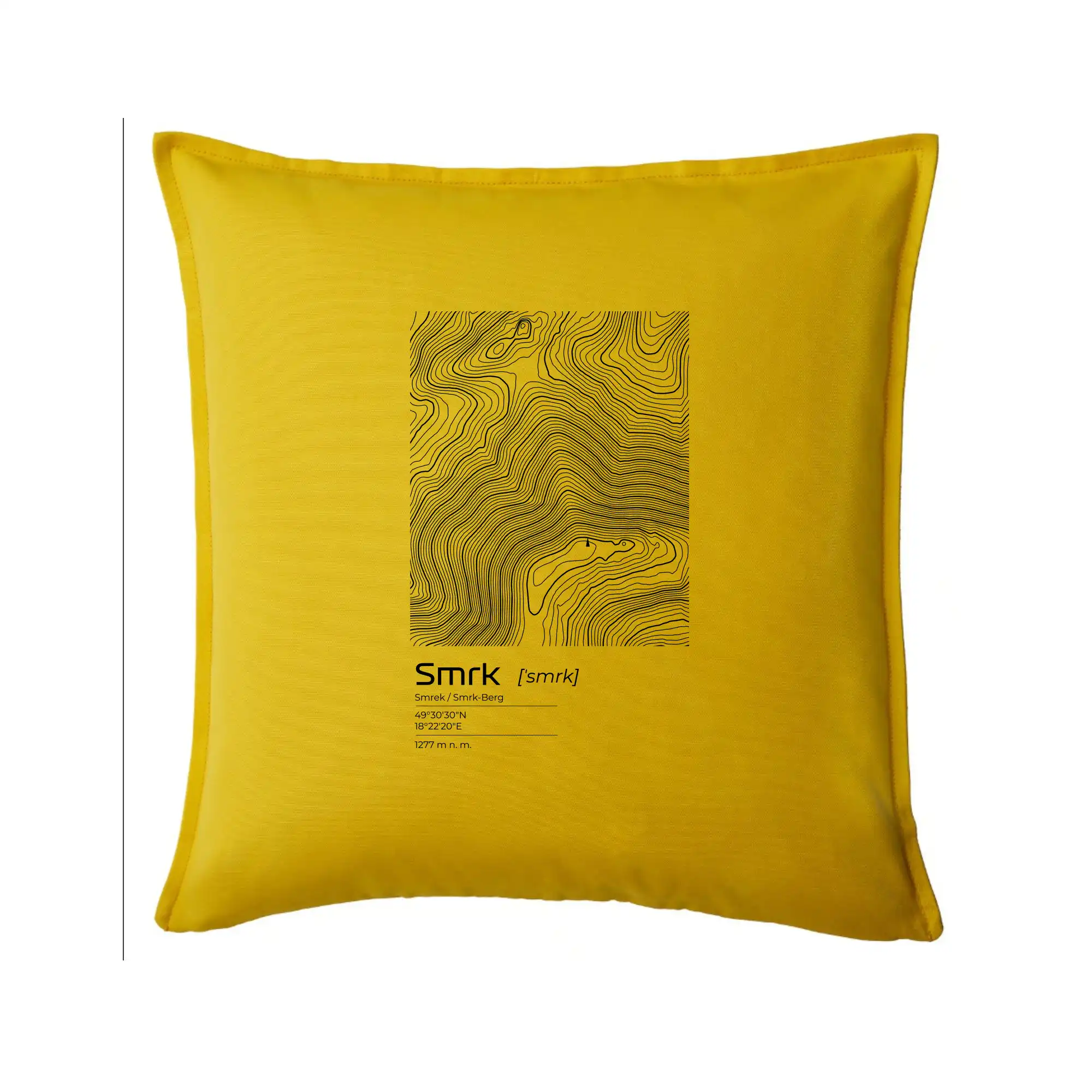 Smrk - vrstevnice v obdélníku