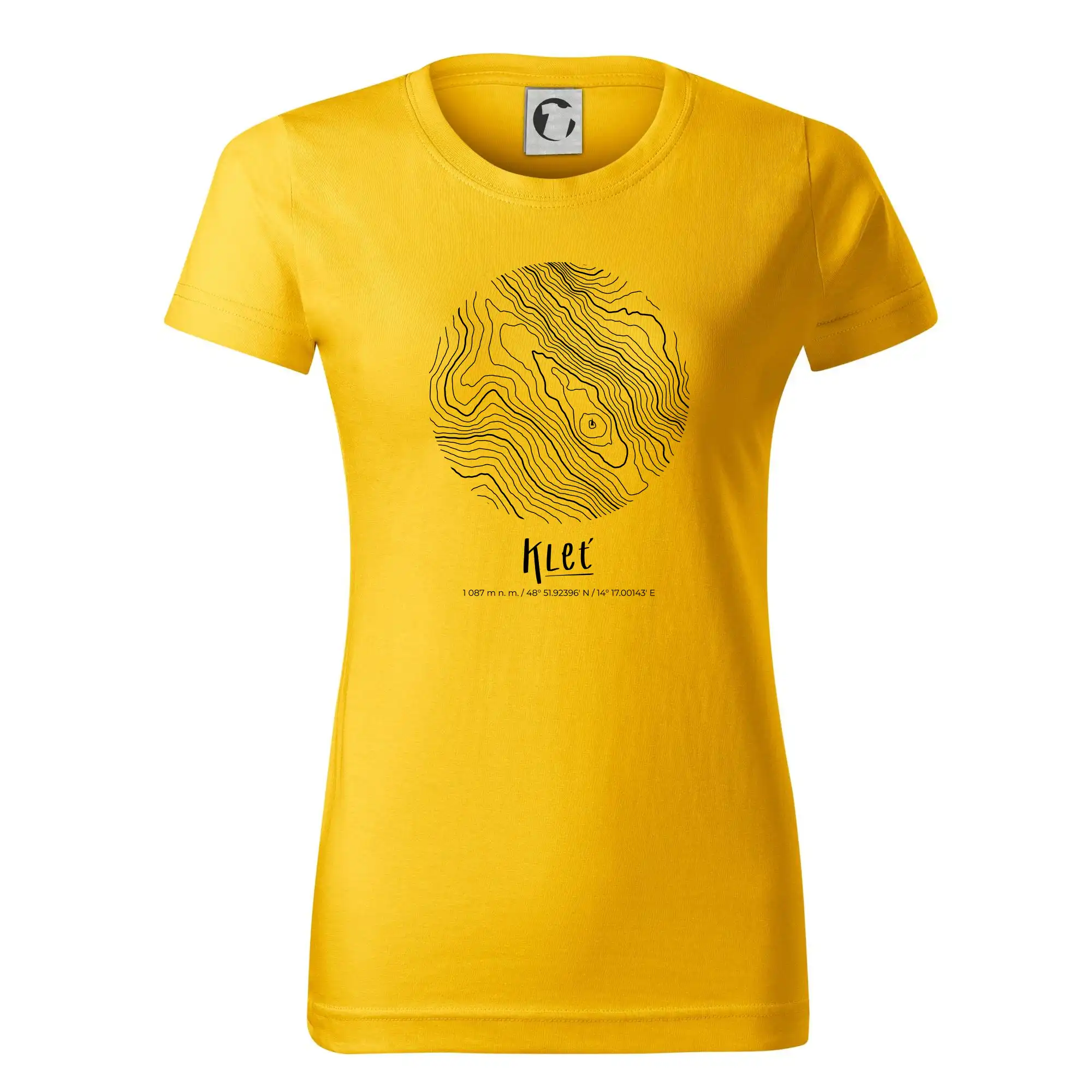 Kleť - vrstevnice v kruhu