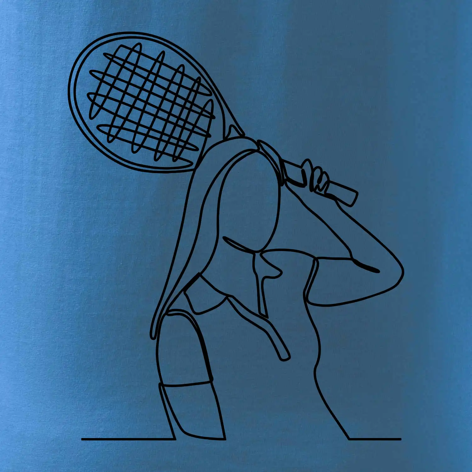 Tenistka  jednim tahem