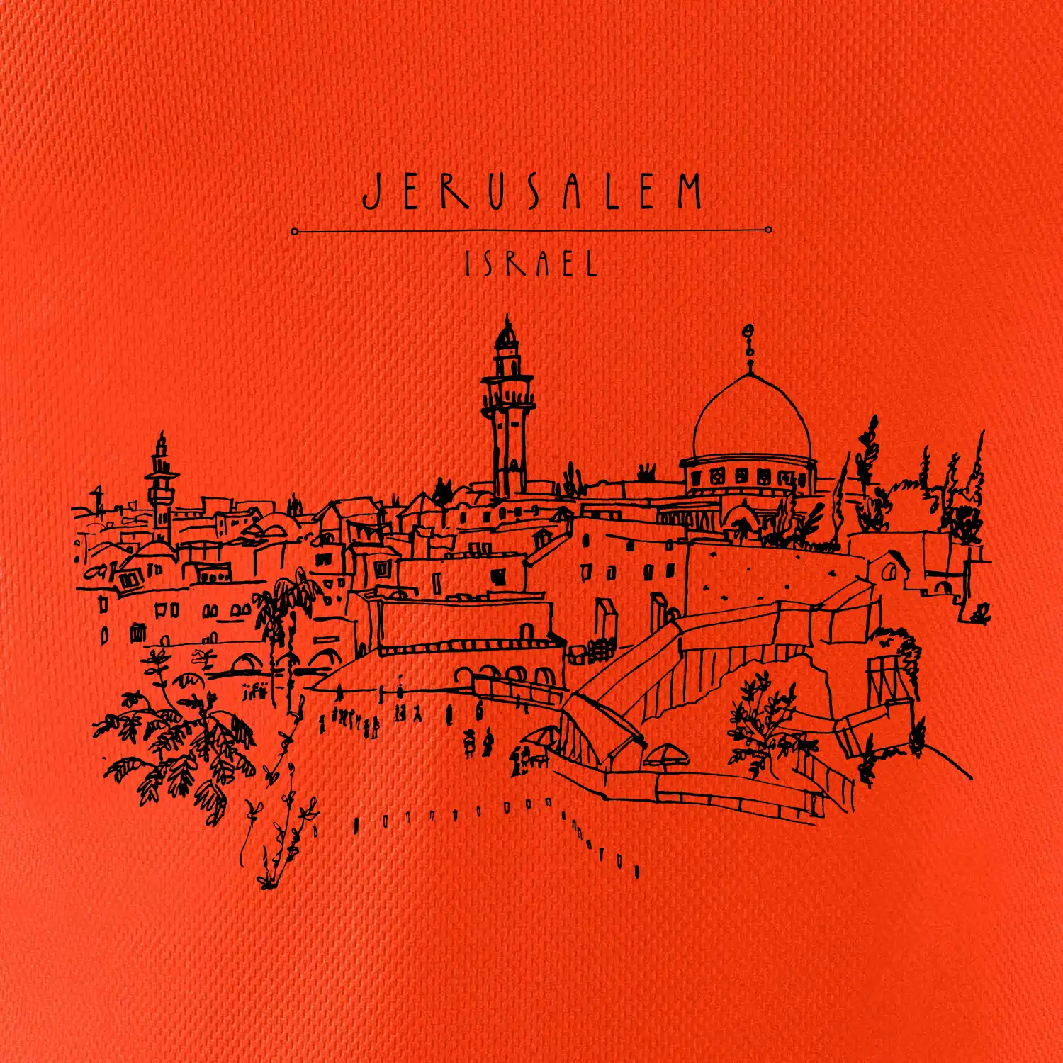 Kreslený Jeruzalém