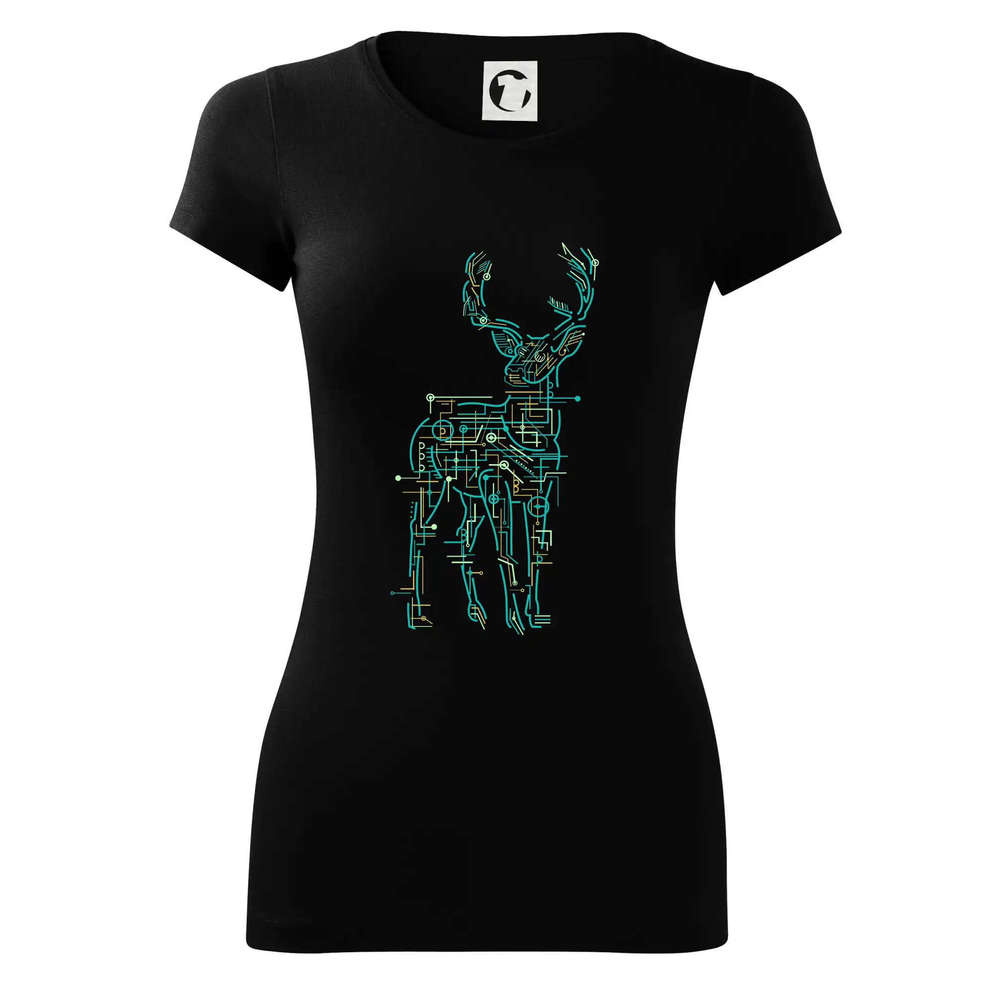 Grafické tričká - Electric Deer - Dámske tričko Glance - Priliehavejší strih
