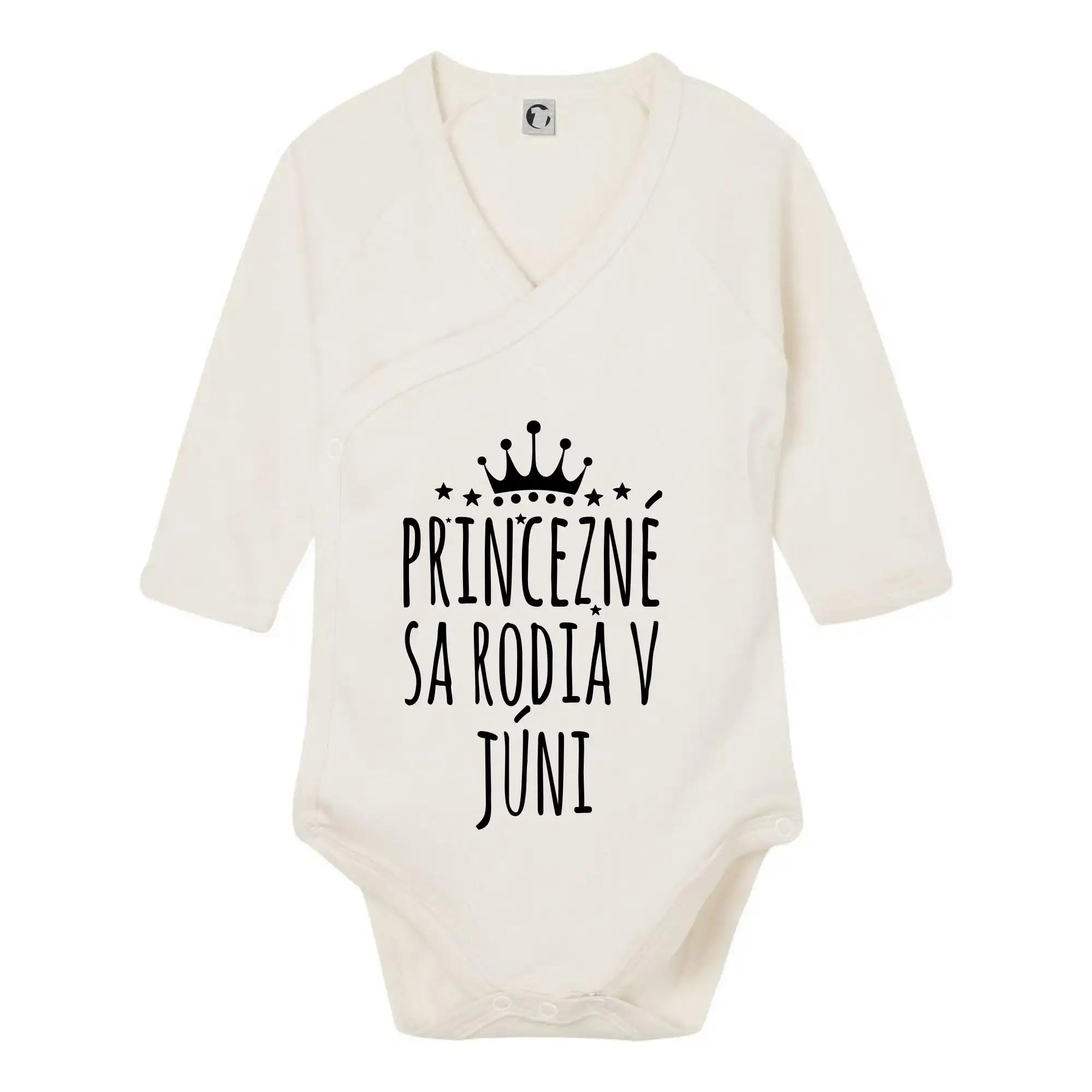 Tričká pre narodených v júni - Princezné sa rodia v júni - Body zavinovacie s dlhým rukávom