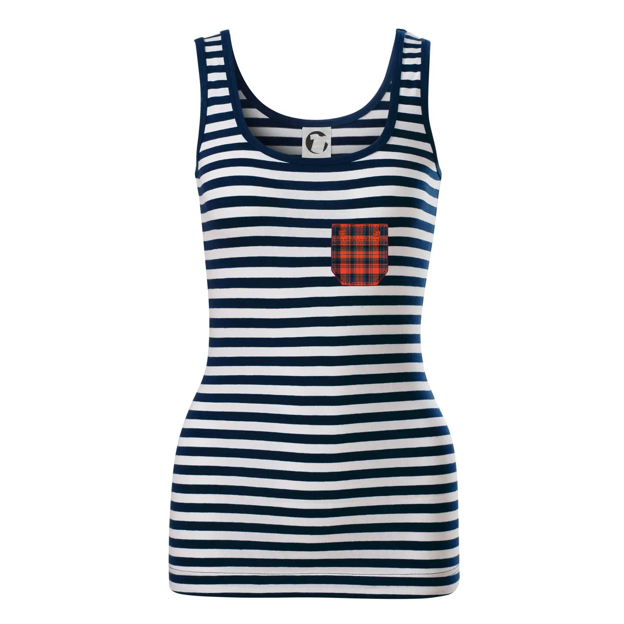 Grafické tričká - Flanelové triko červené - Sailor tielko na vodu