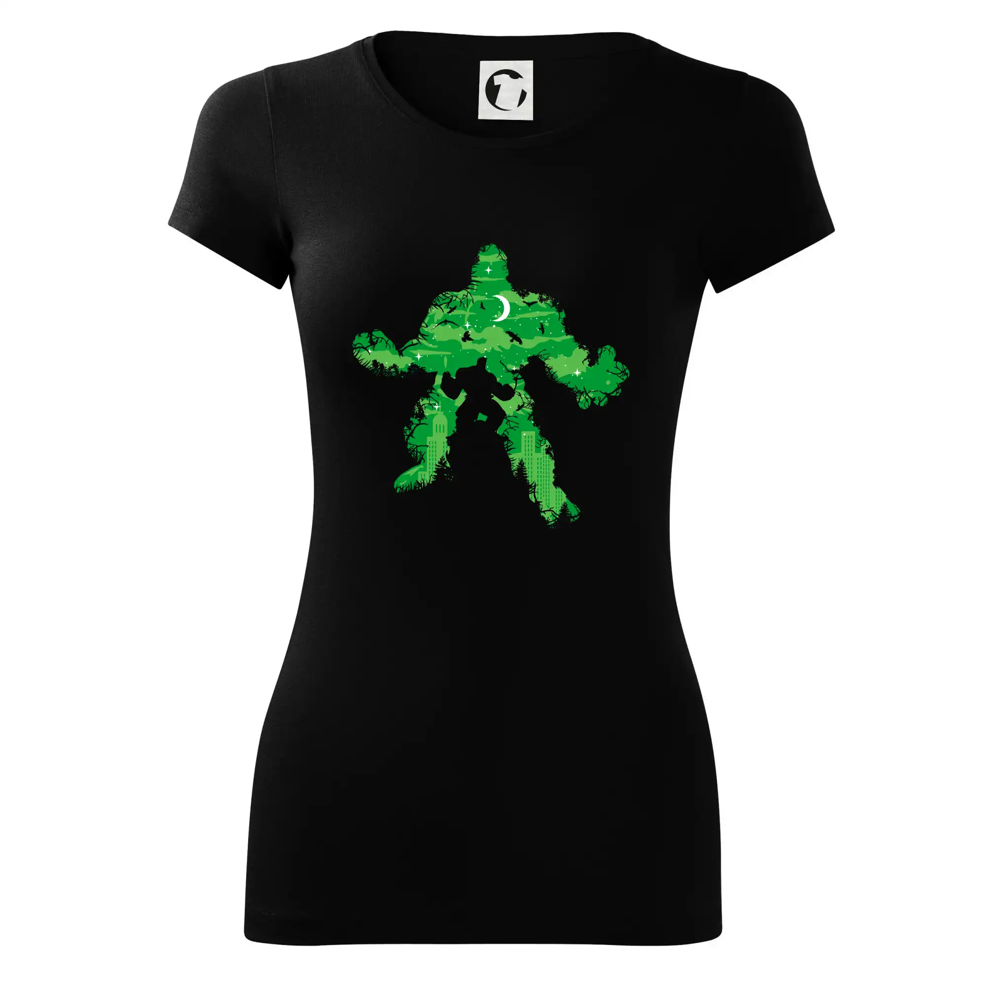 Grafické tričká - Green Monster mraky - Dámske tričko Glance - Priliehavejší strih