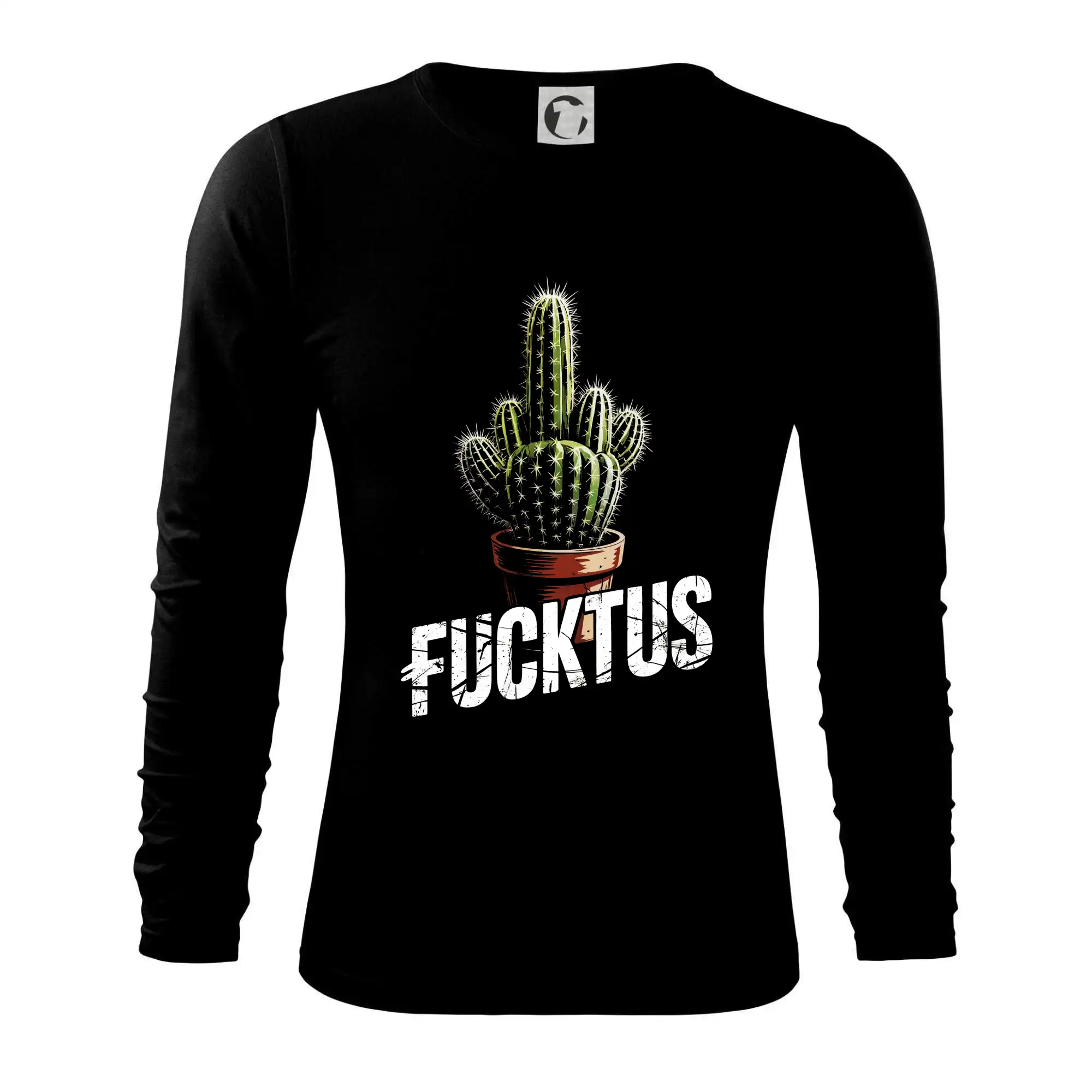 Tričká na párty - Fucktus - Tričko s dlhým rukávom FIT-T long sleeve
