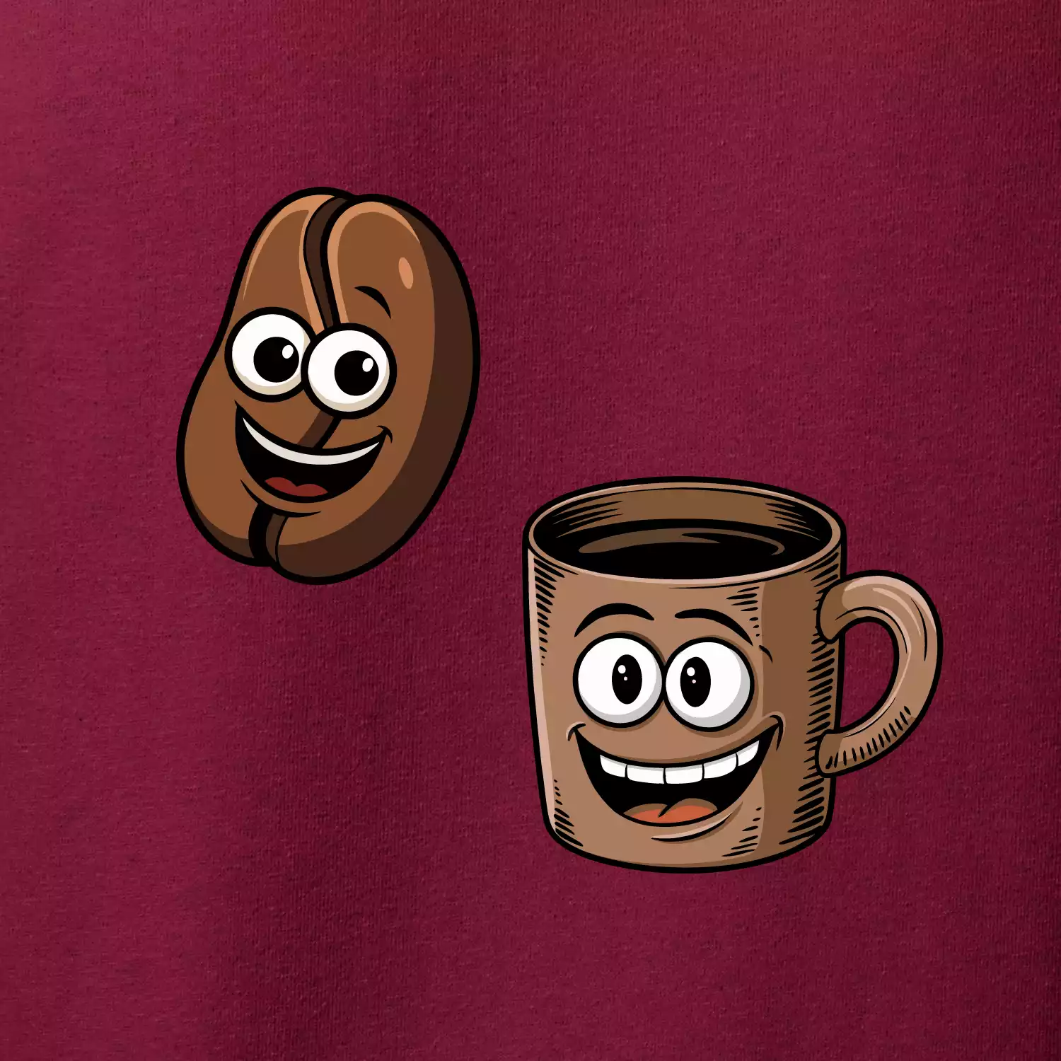 Parové triko - Hrnek a káva