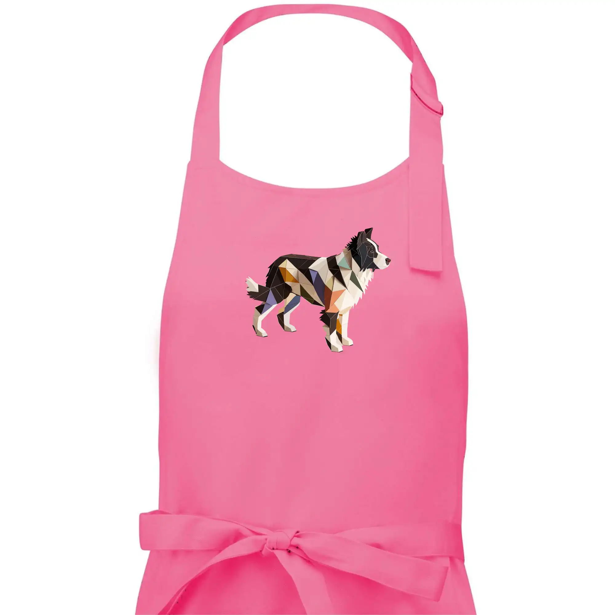 Border colie slepená z papíru