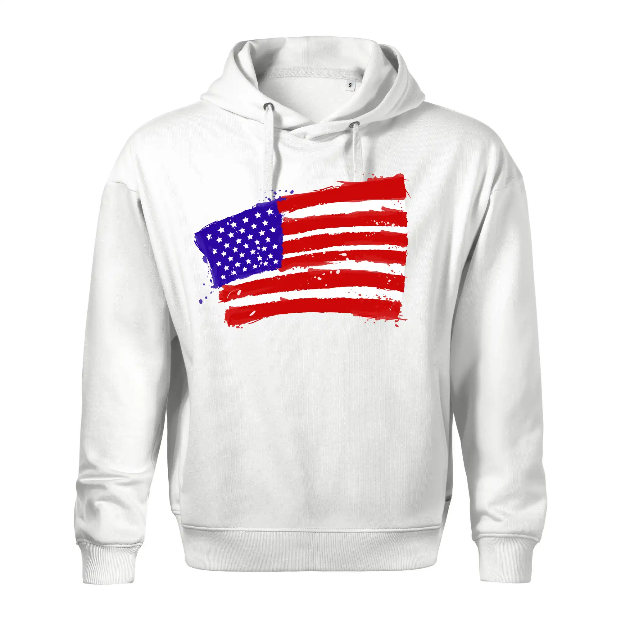 Americká vlajka ohnutá