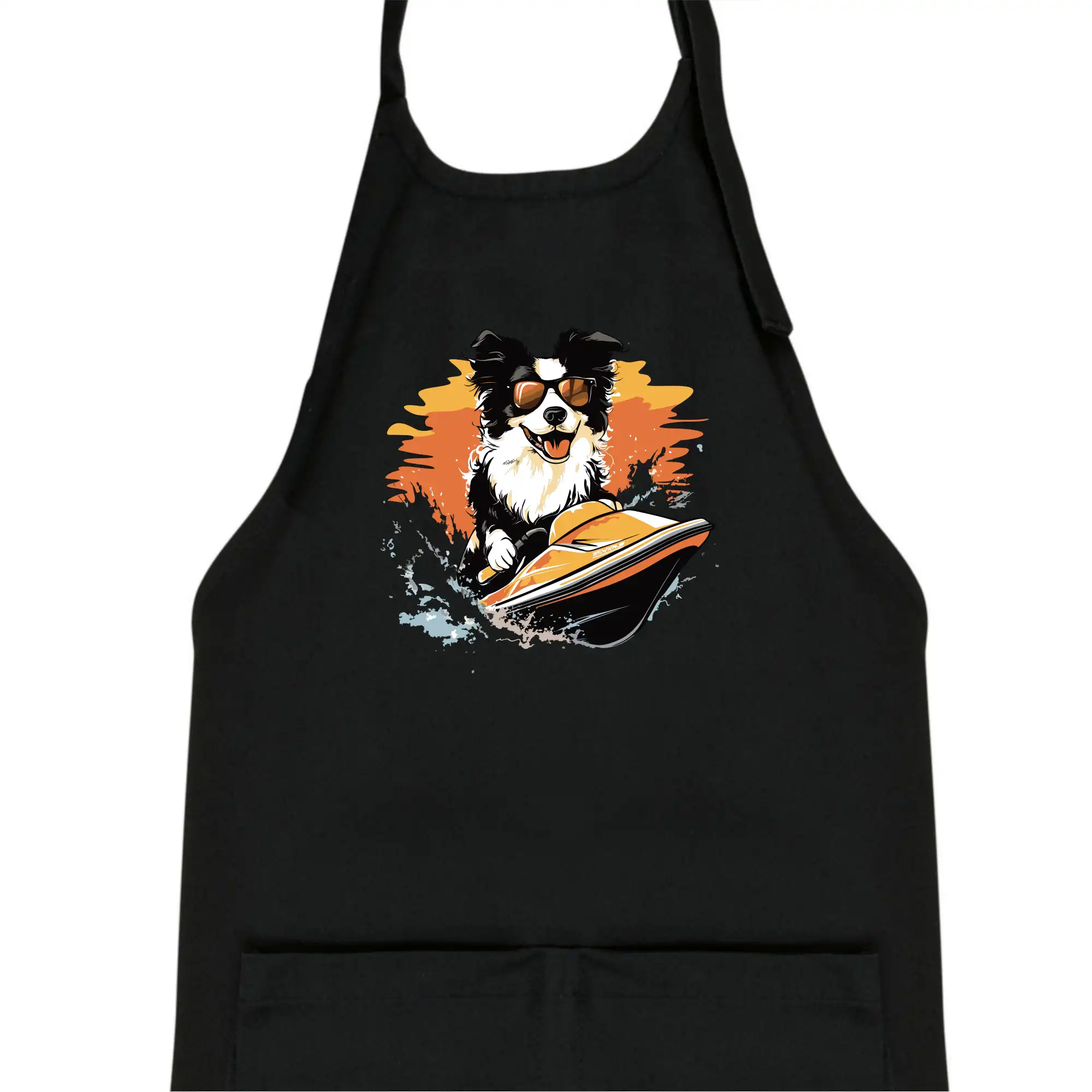 Border Kolie na vodním skútru