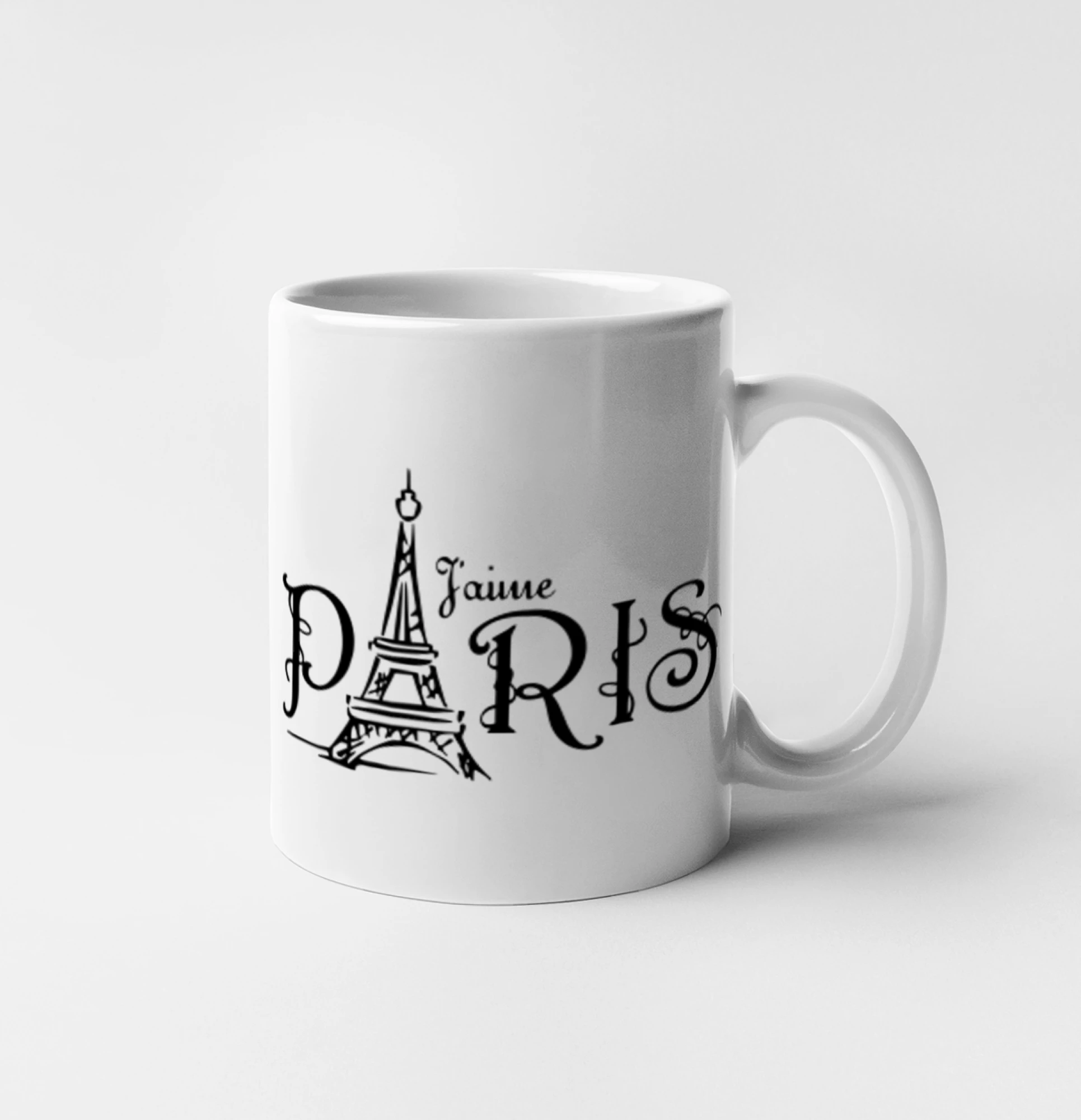 Paris nápis Eiffelovka rovný