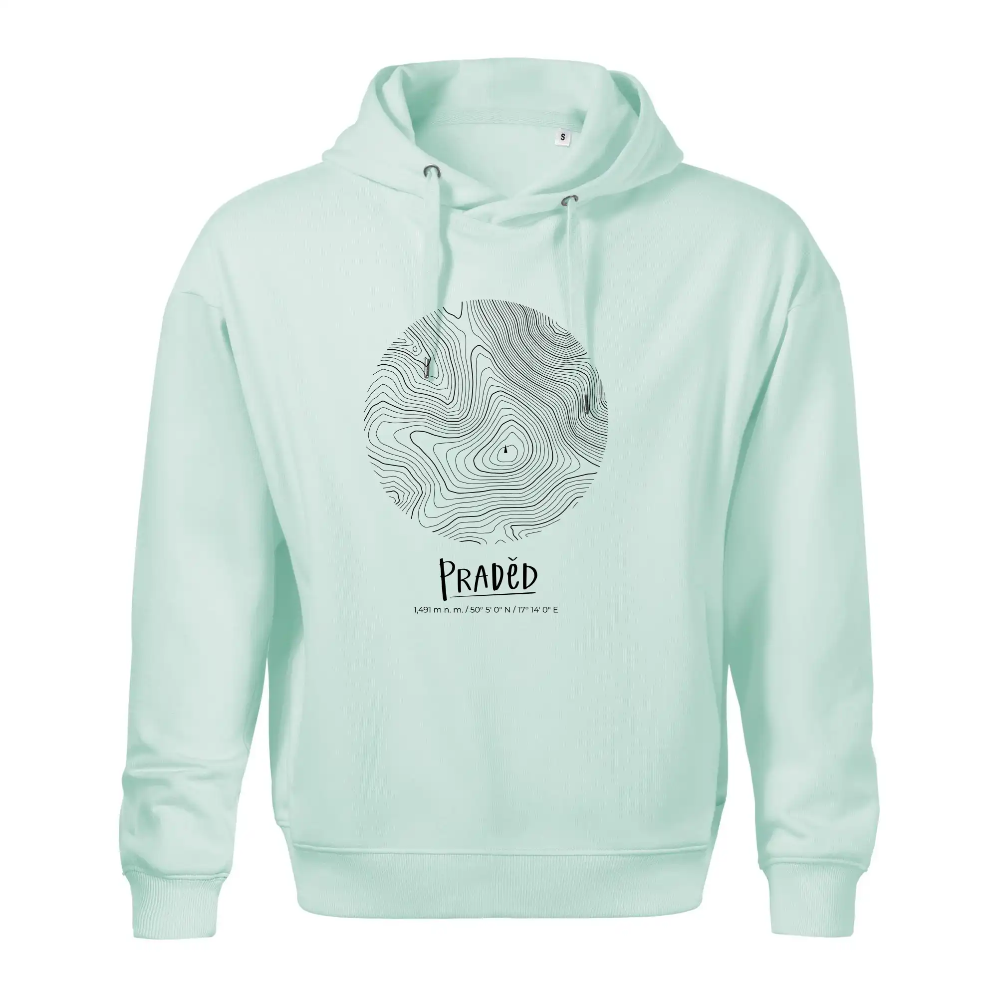 Praděd - vrstevnice v kruhu