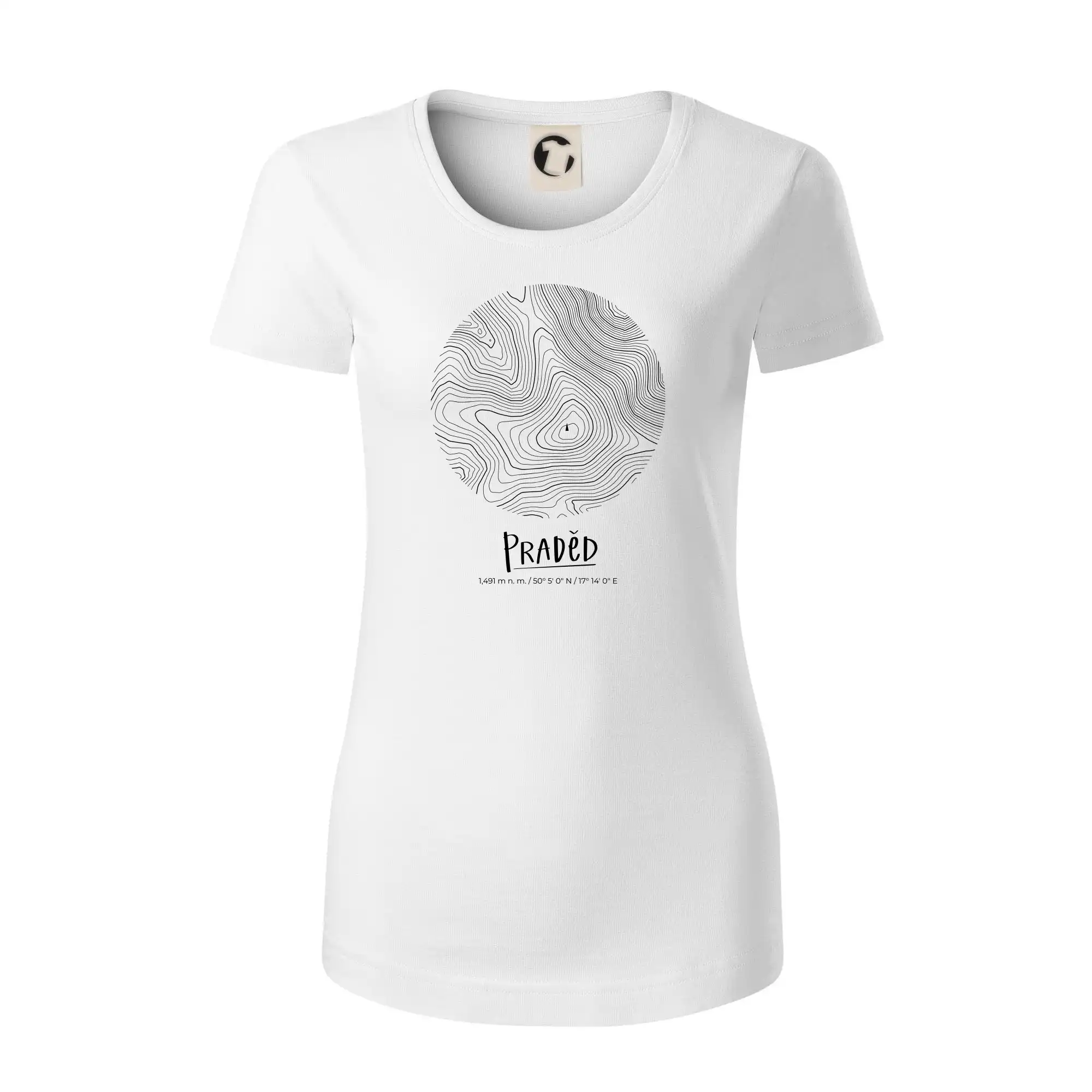 Praděd - vrstevnice v kruhu