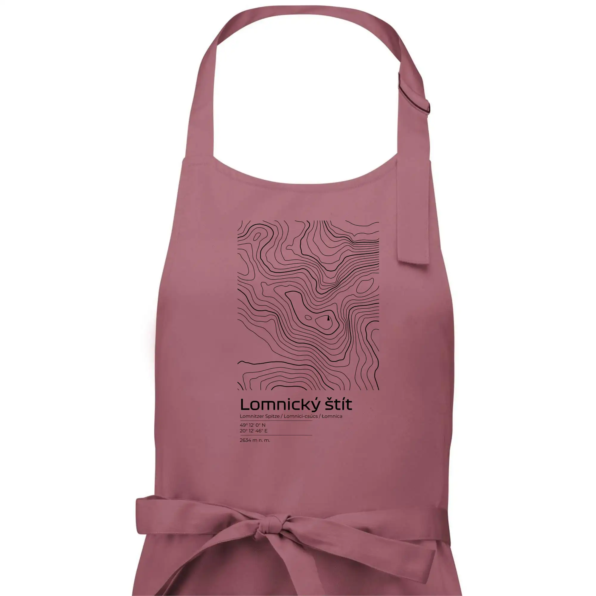 Lomnický štít - vrstevnice v obdélníku