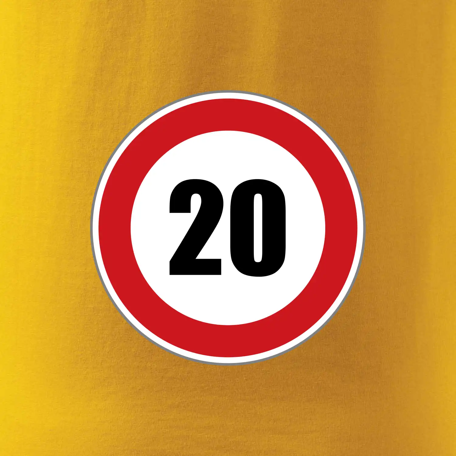 Dopravní značka - omezení rychlosti 20