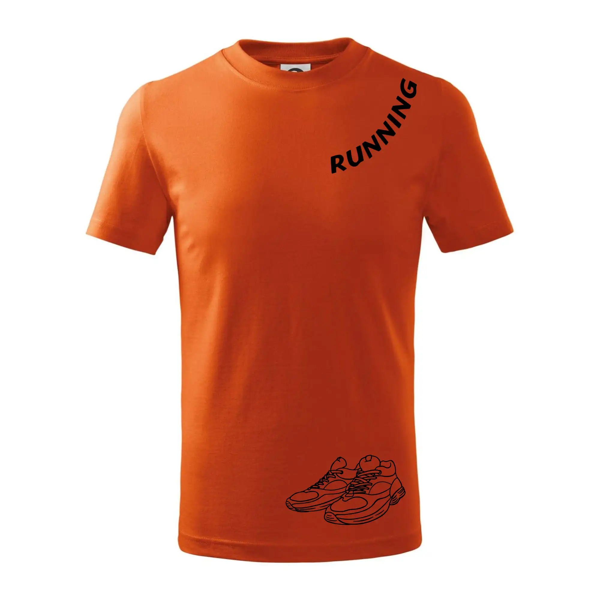 Running nápis šikmo