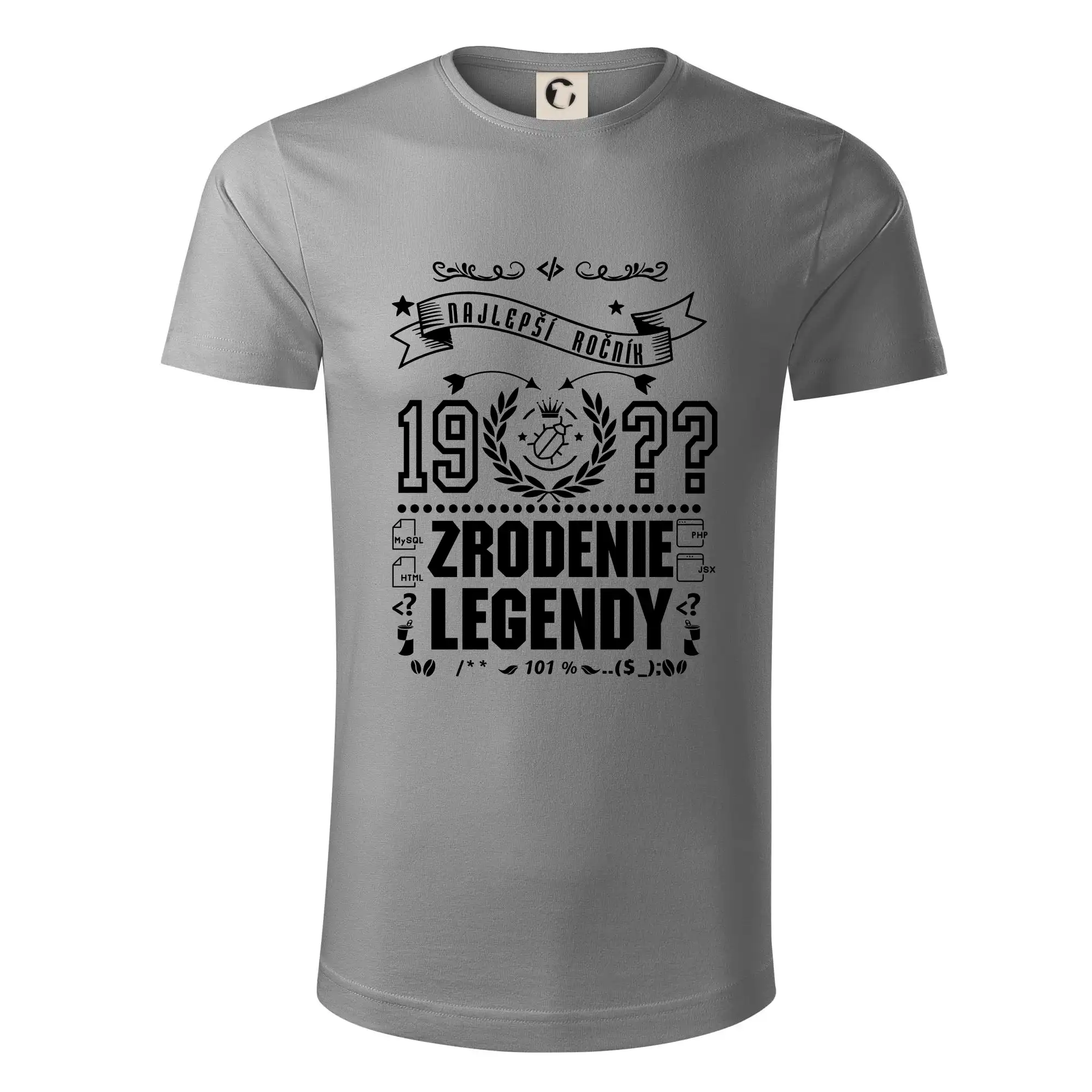 Trička Zrodenie legendy - Zrodenie legendy pre programátora - Tričko z organickej bavlny