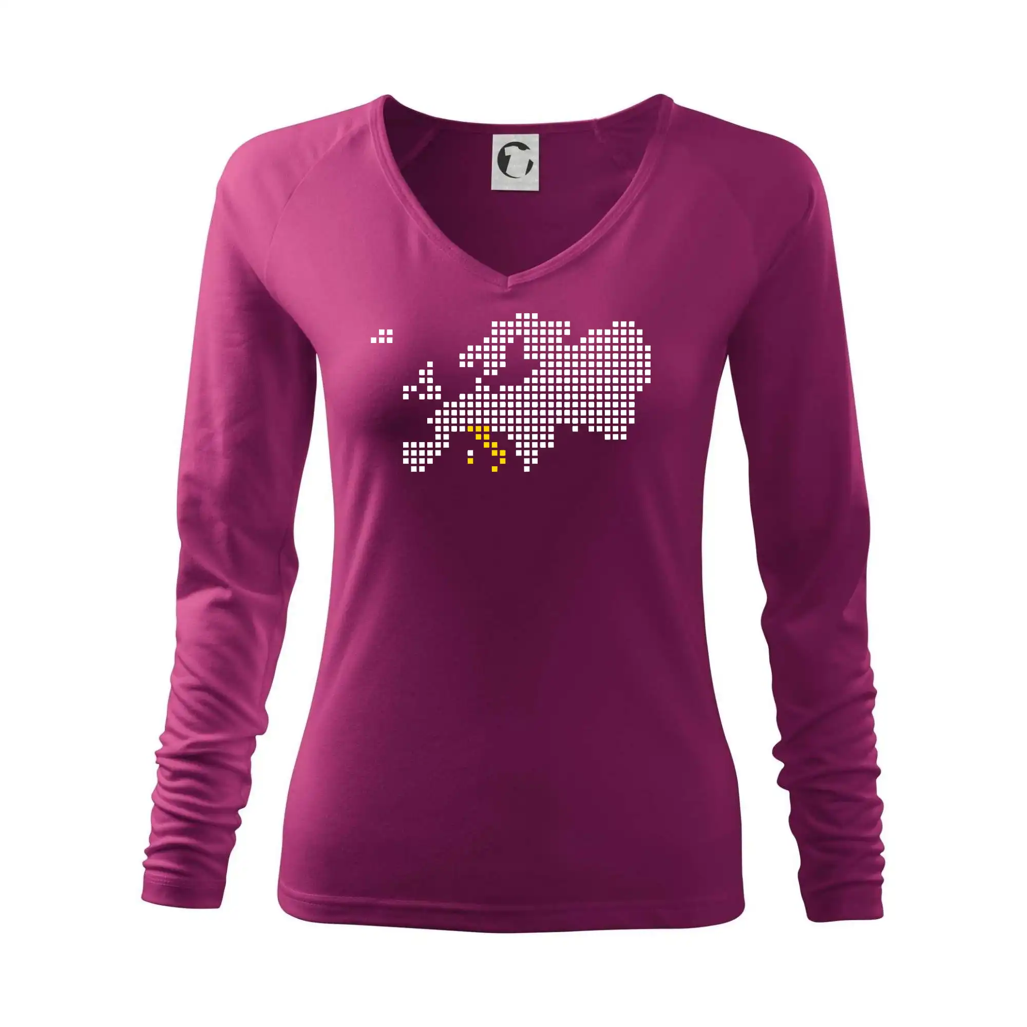 Tričká Taliansko - Mapa Európy - Taliansko - Tričko dámske Elegance
