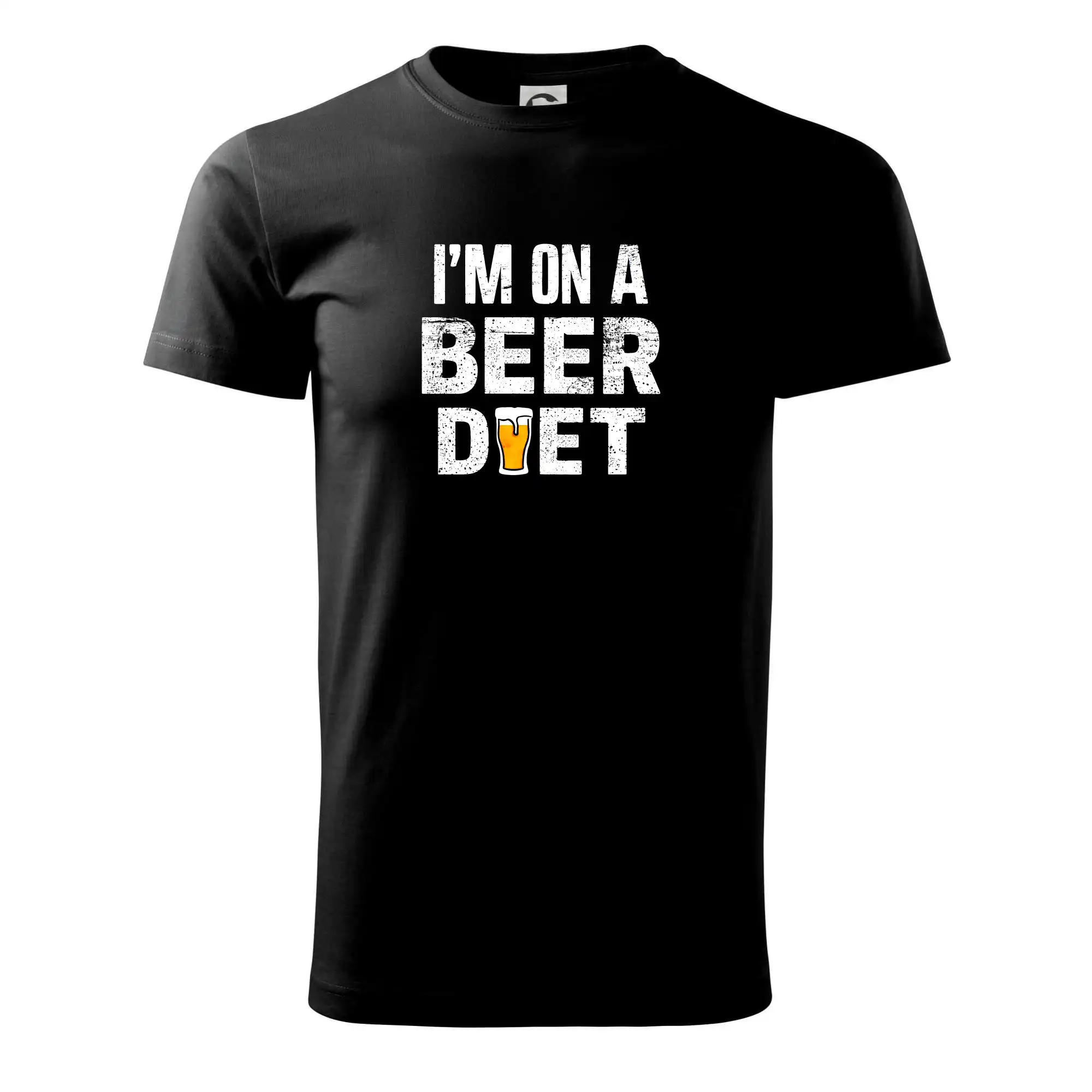 Vtipná tričká pre pivárov - Iam on a beer diet - Klasické pánske tričko vyššej gramáže