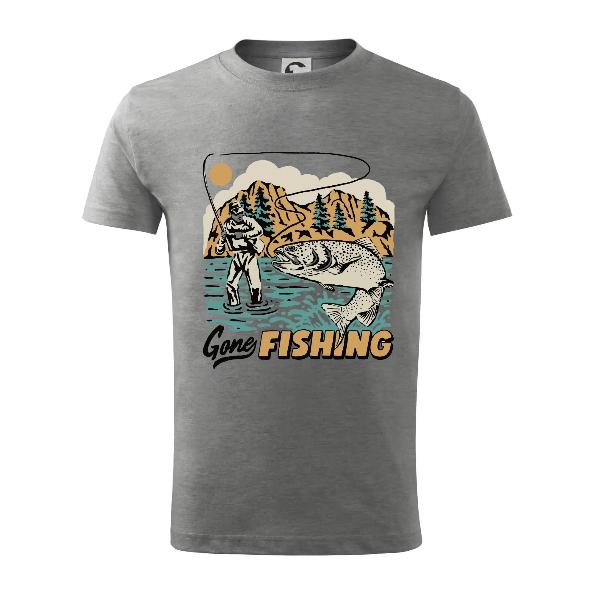 Tričká pre rybárov s potlačou - Gone Fishing - Tričko detské bavlnené
