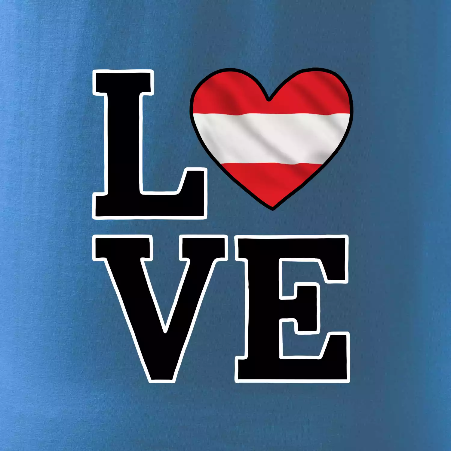 Love Rakouská vlajka