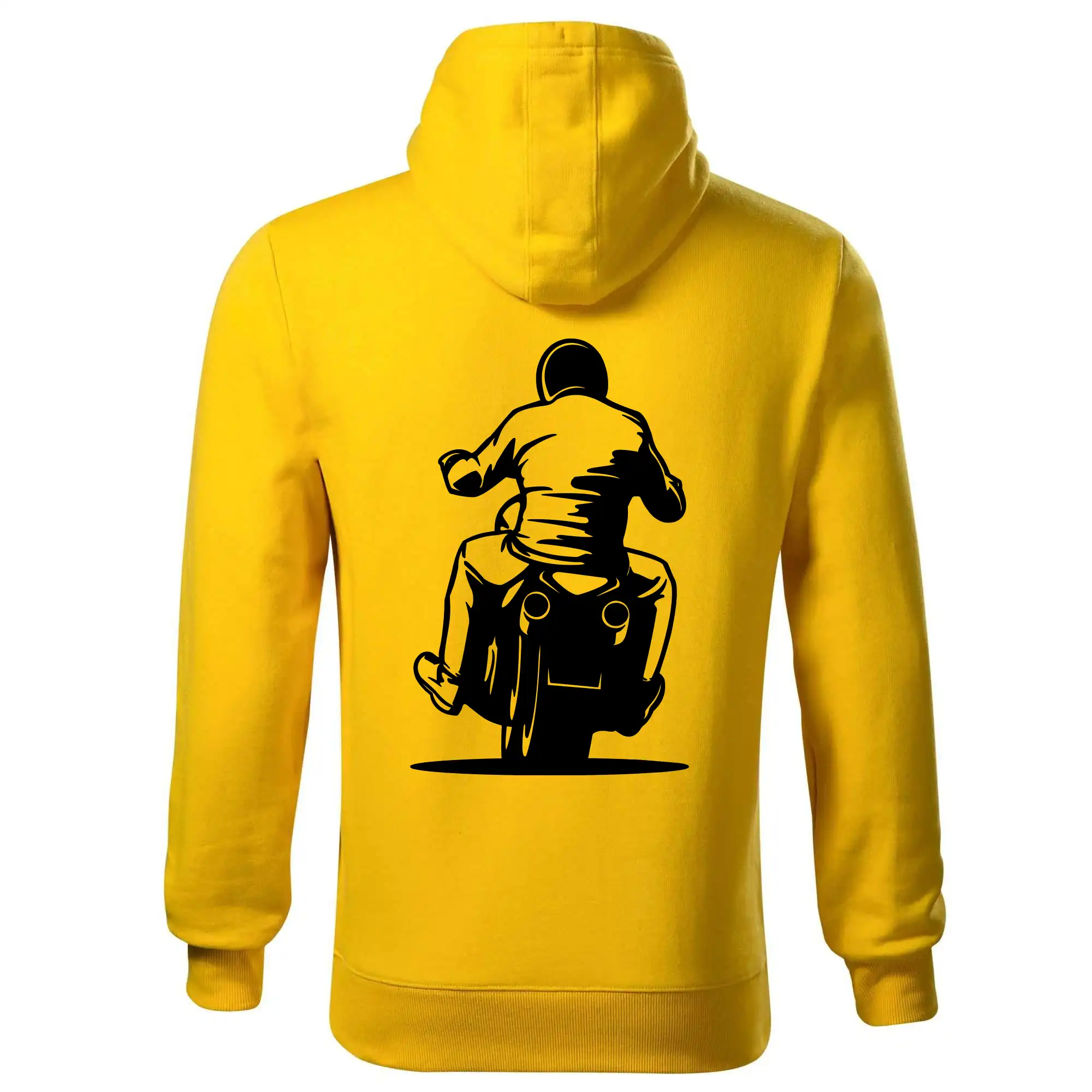 Motorkář na zádech - chopper