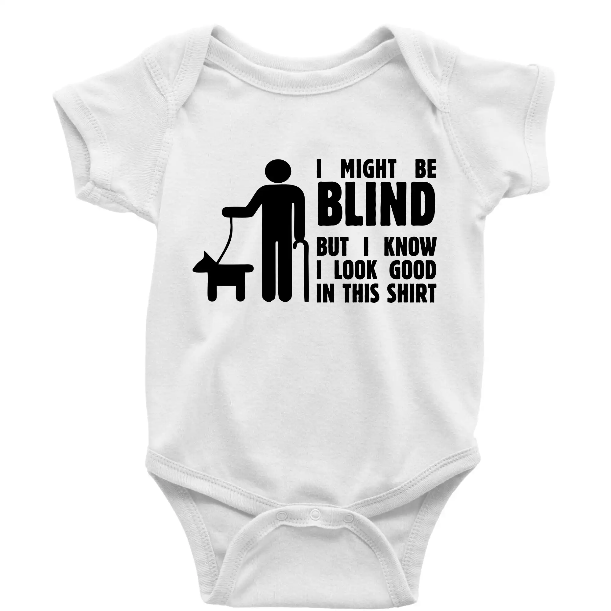 I might be blind - Body dojčenské s krátkym rukávom