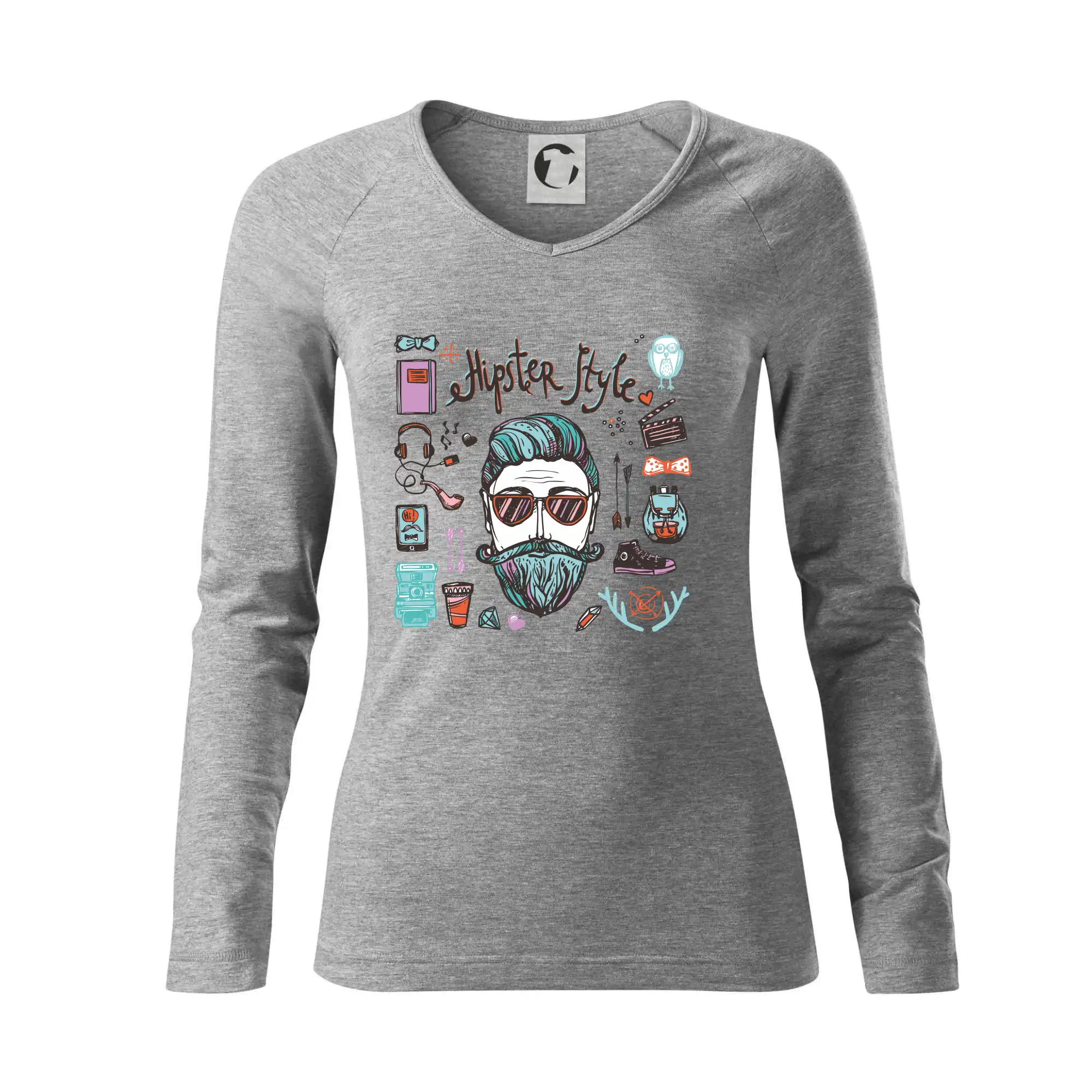 Tričká s fúzikmi - Hipster style - Tričko dámske Elegance