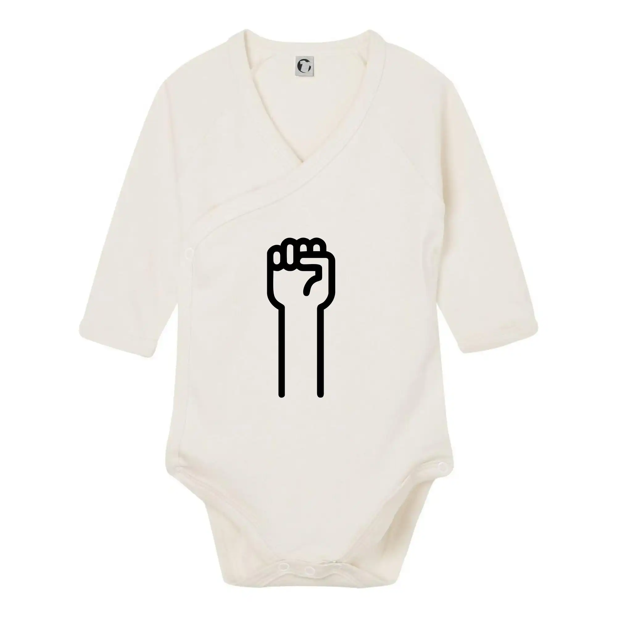 Tričká na párty - Kameň ikona - Body zavinovacie s dlhým rukávom