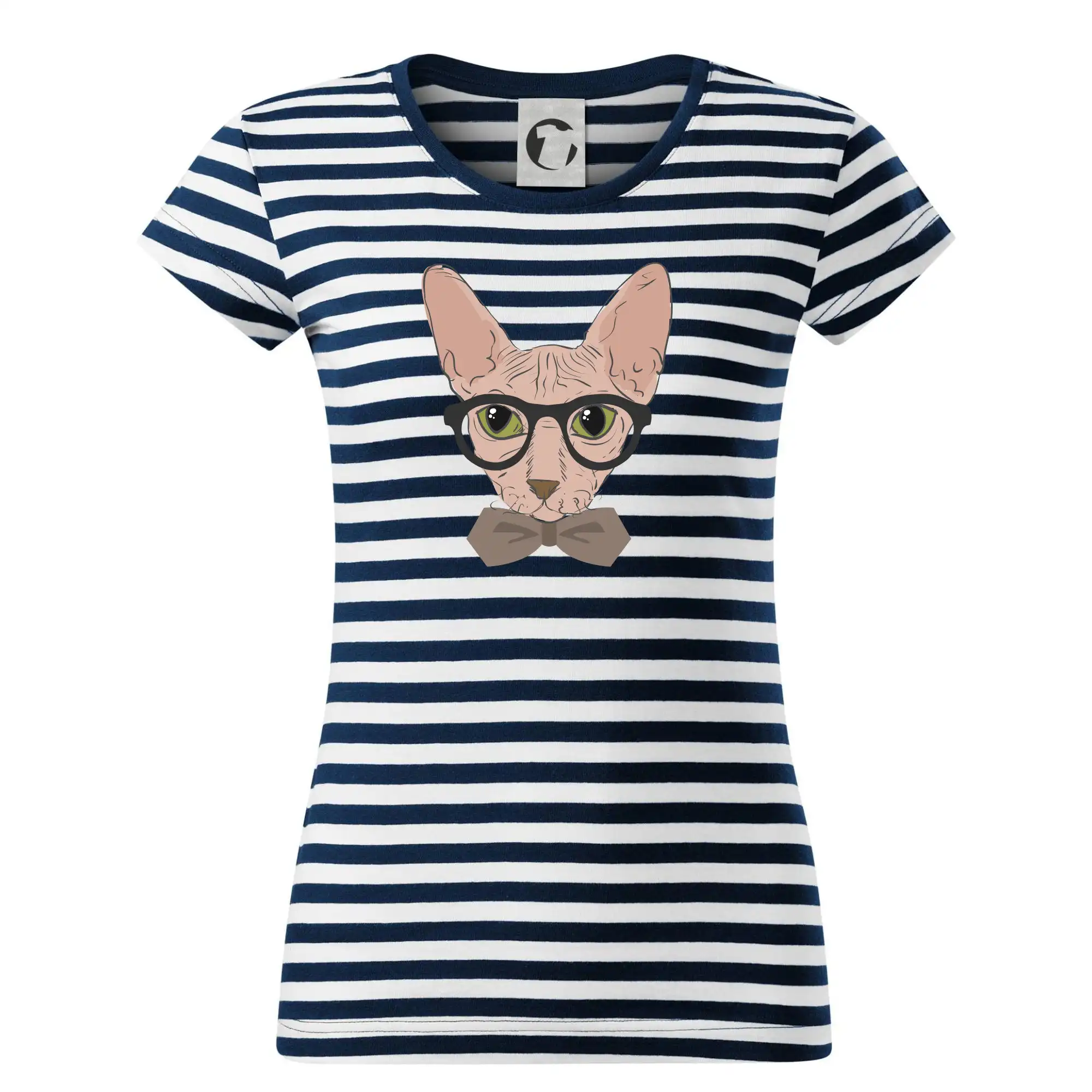 Vtipná tričká s mačkou - Hipster sphynx - Tričko na vodu