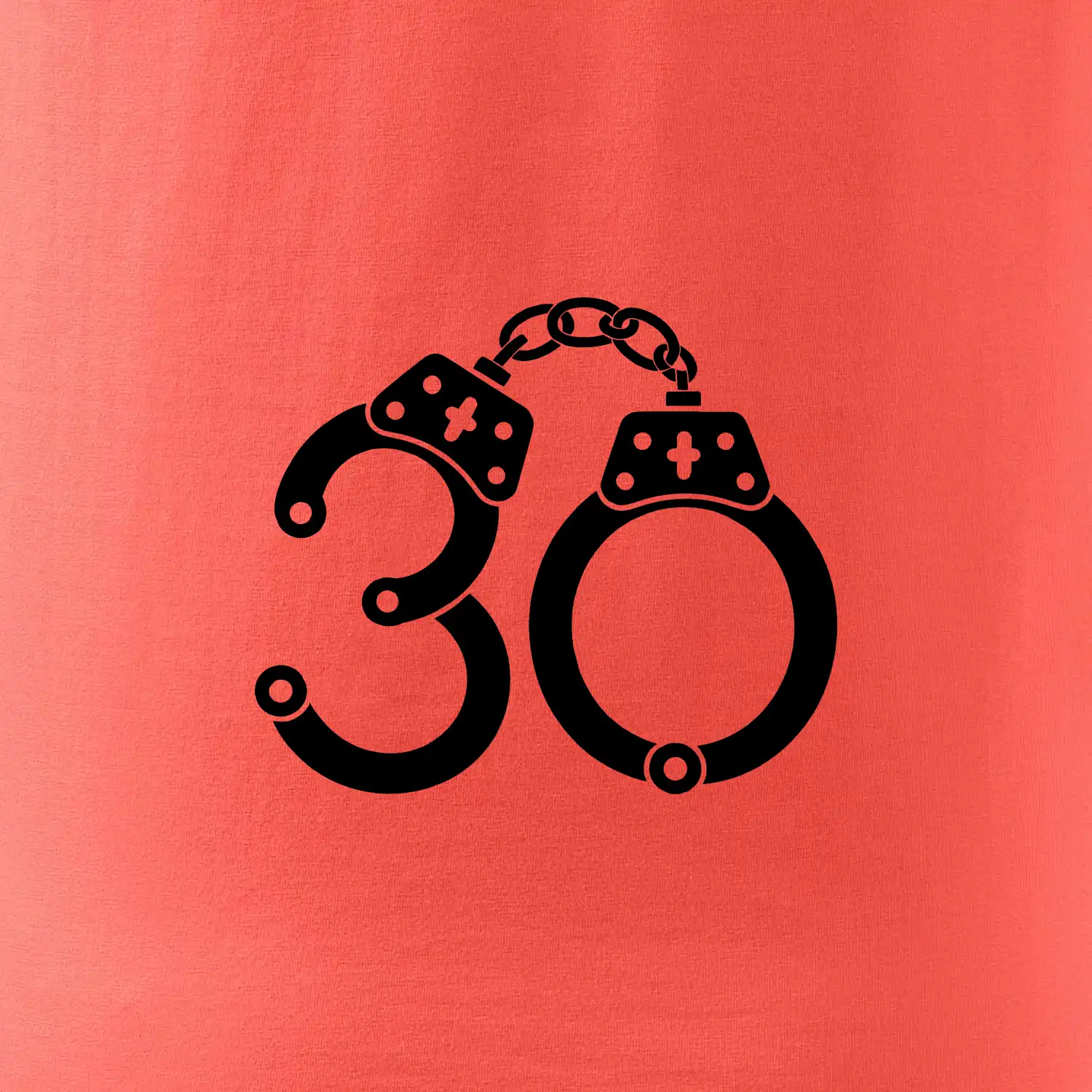 Narozeninové tričko pro policajta - pouta 30