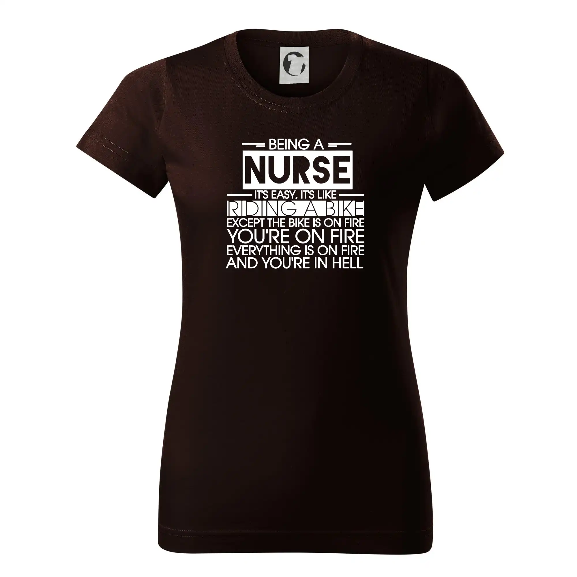 Being a nurse - bike - Dámske tričko basic - ľahko voľnejšie a dlhšie