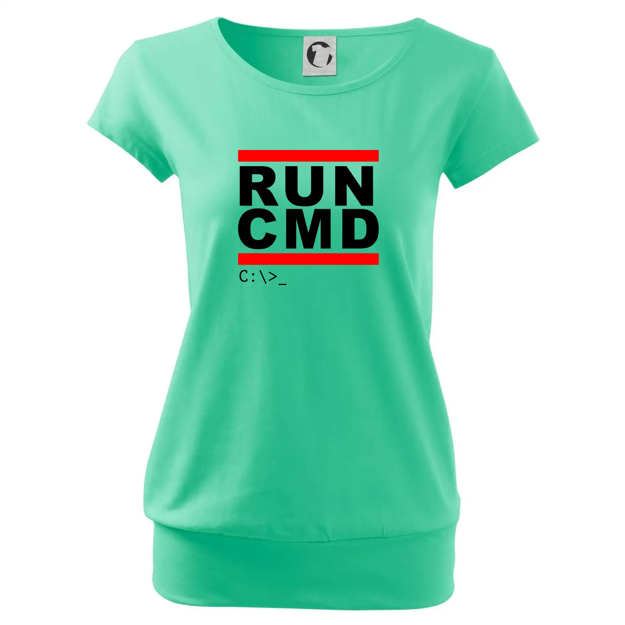 Tričká pre ajťákov - Run CMD - Voľné tričko city