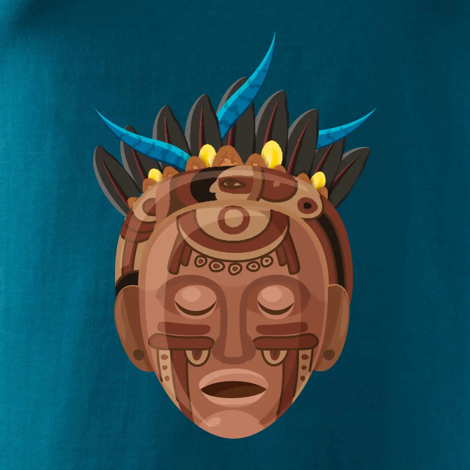 Mayové maska hnědá