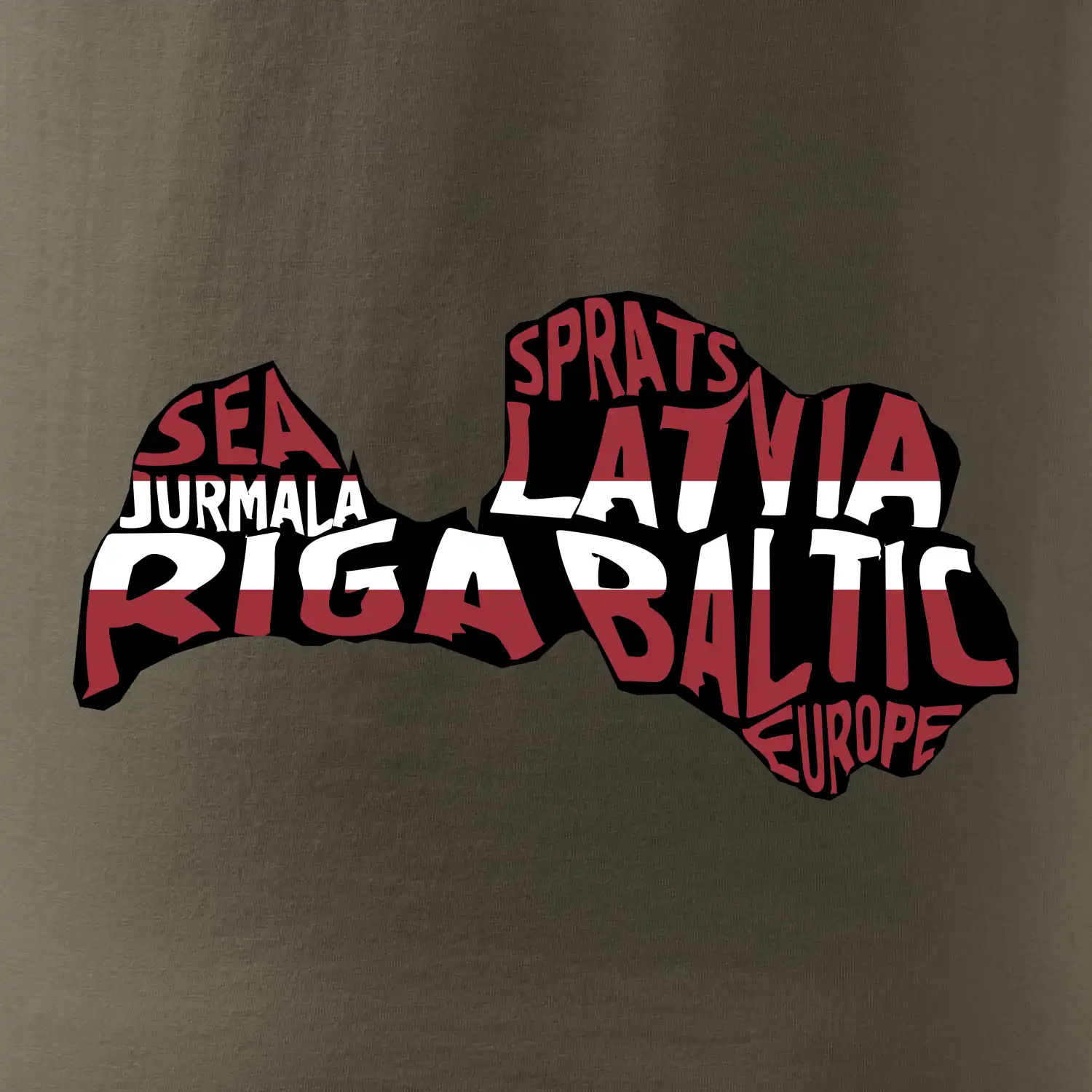 Mapy - názvy měst - Lotyšsko