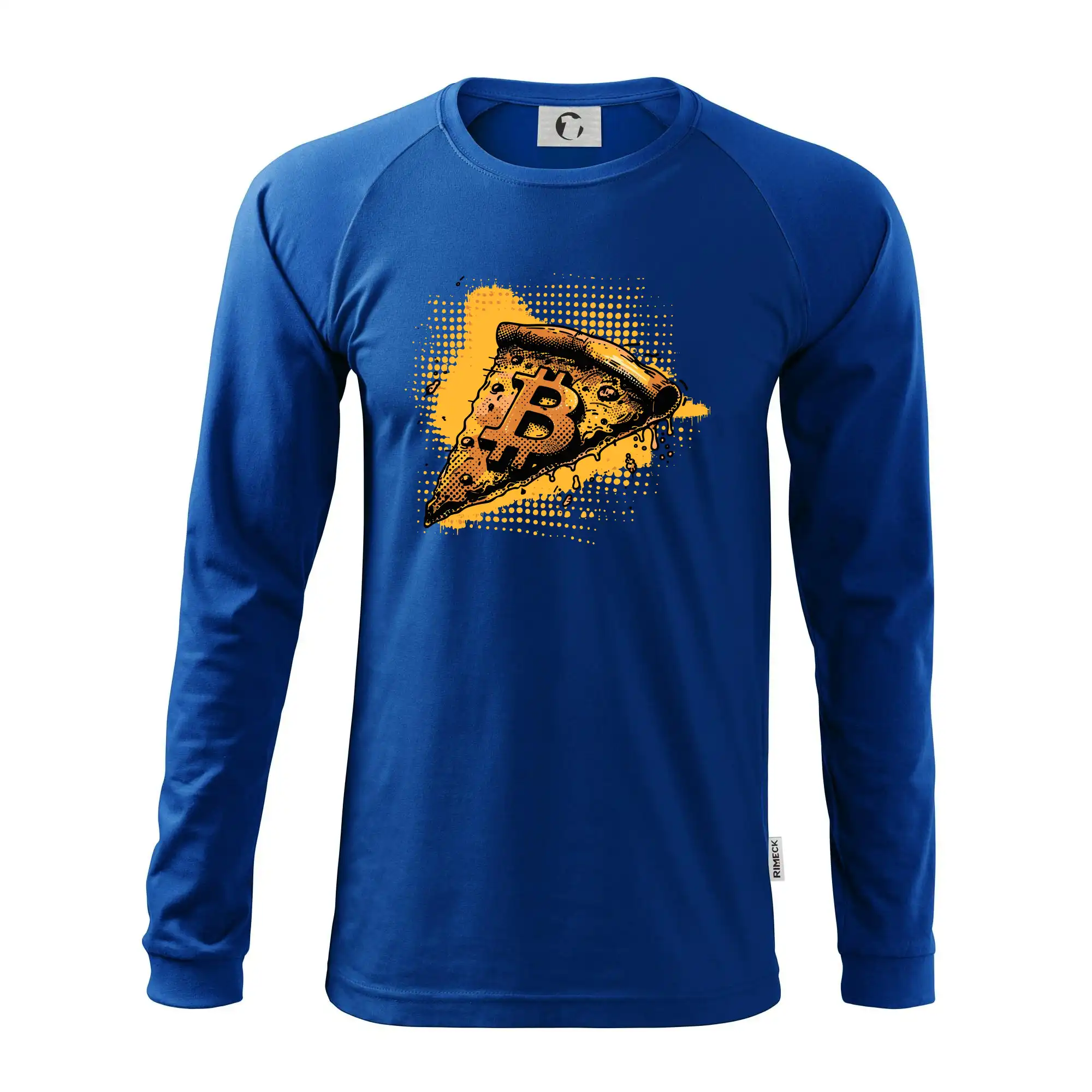 Bitcoin oranžová pizza