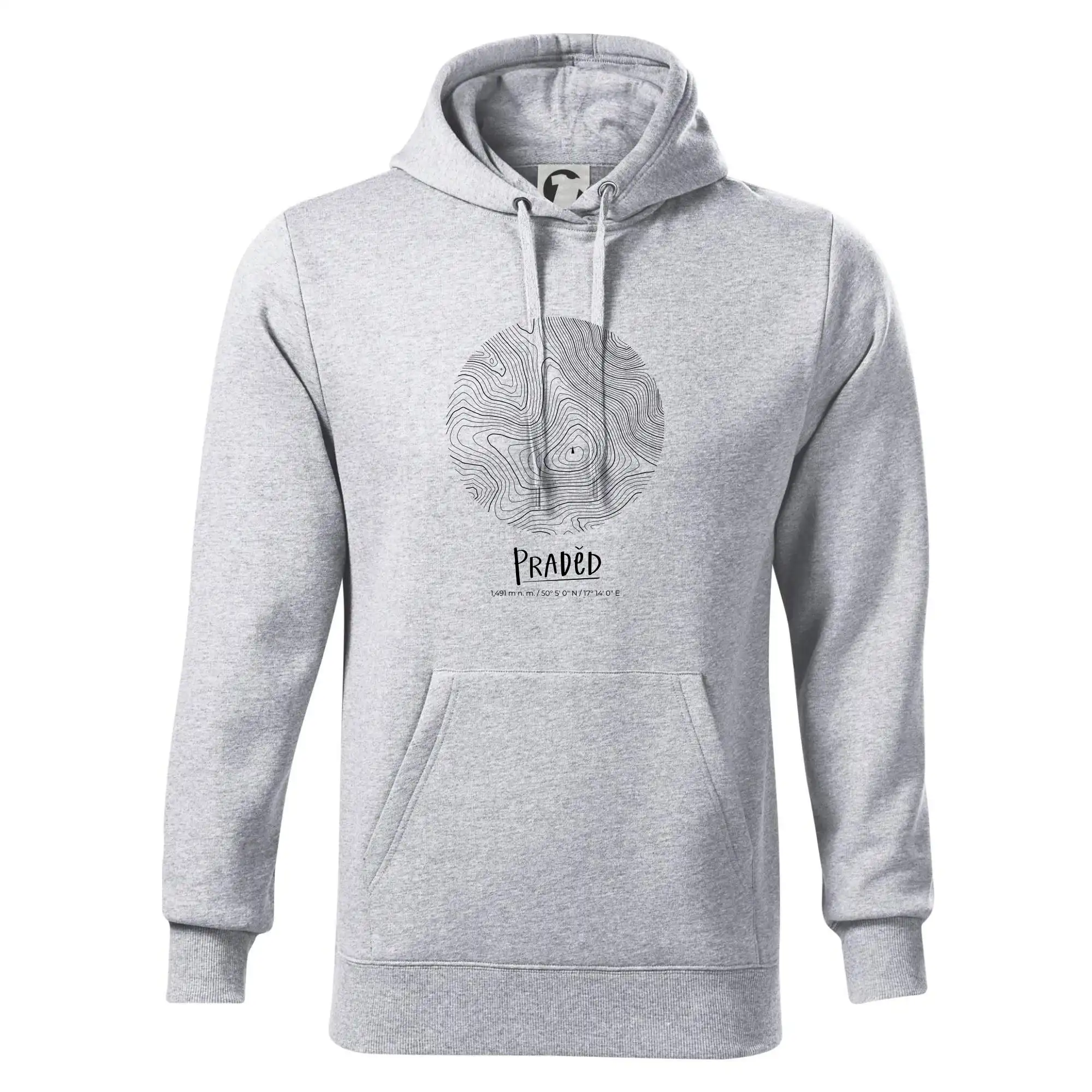 Praděd - vrstevnice v kruhu