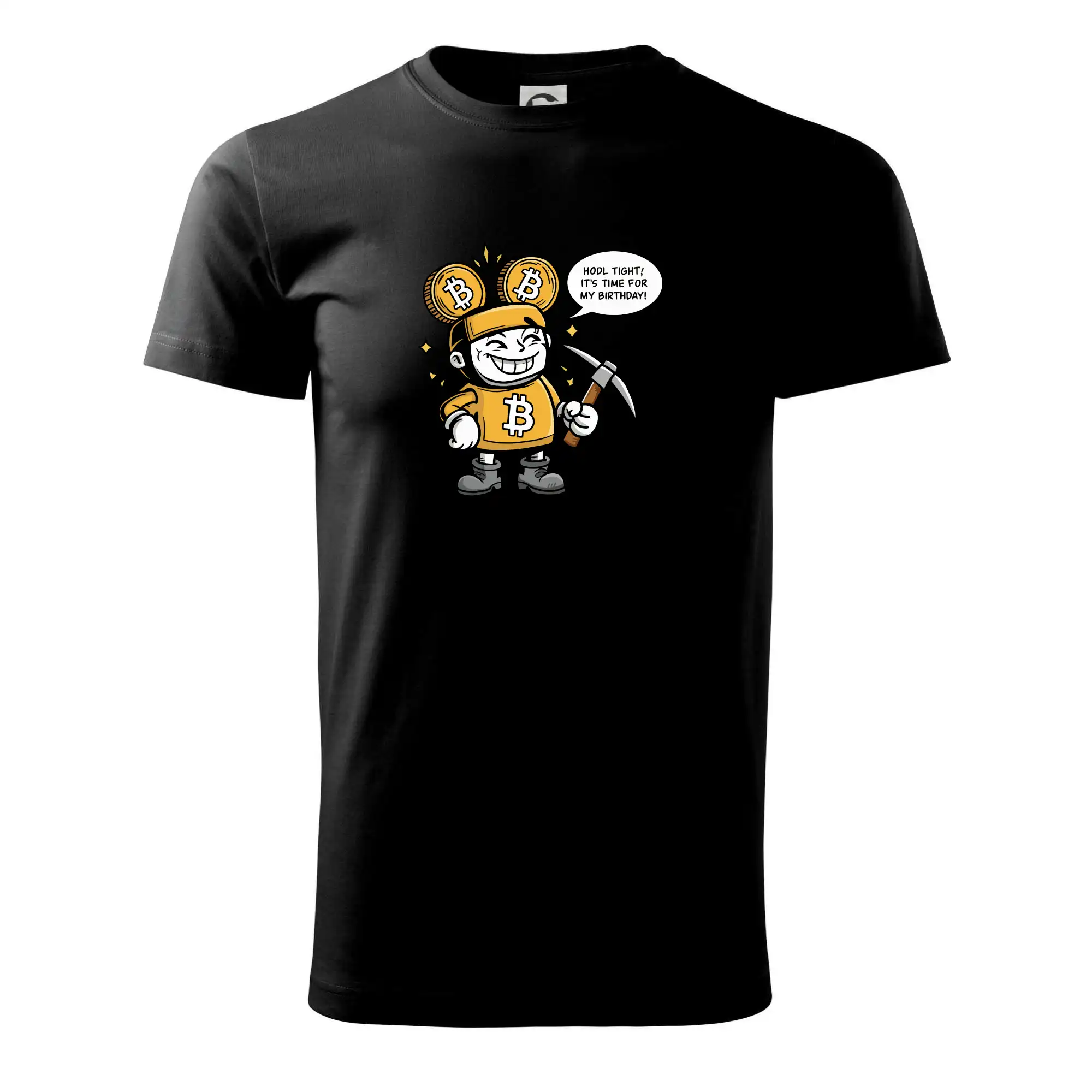 Hodl tight, it's time for my birthday! - Pánske tričko nižšej gramáže