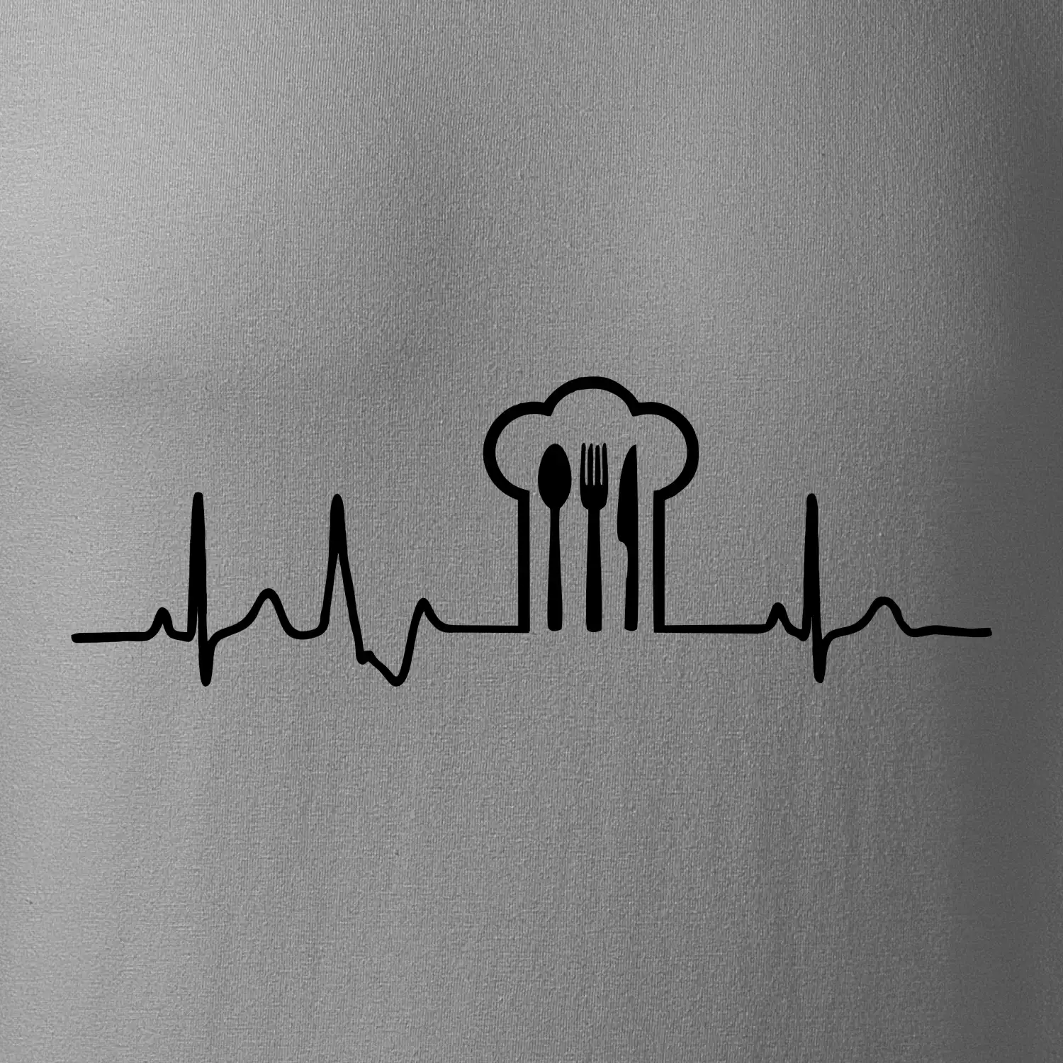EKG kuchař čepice a příbory