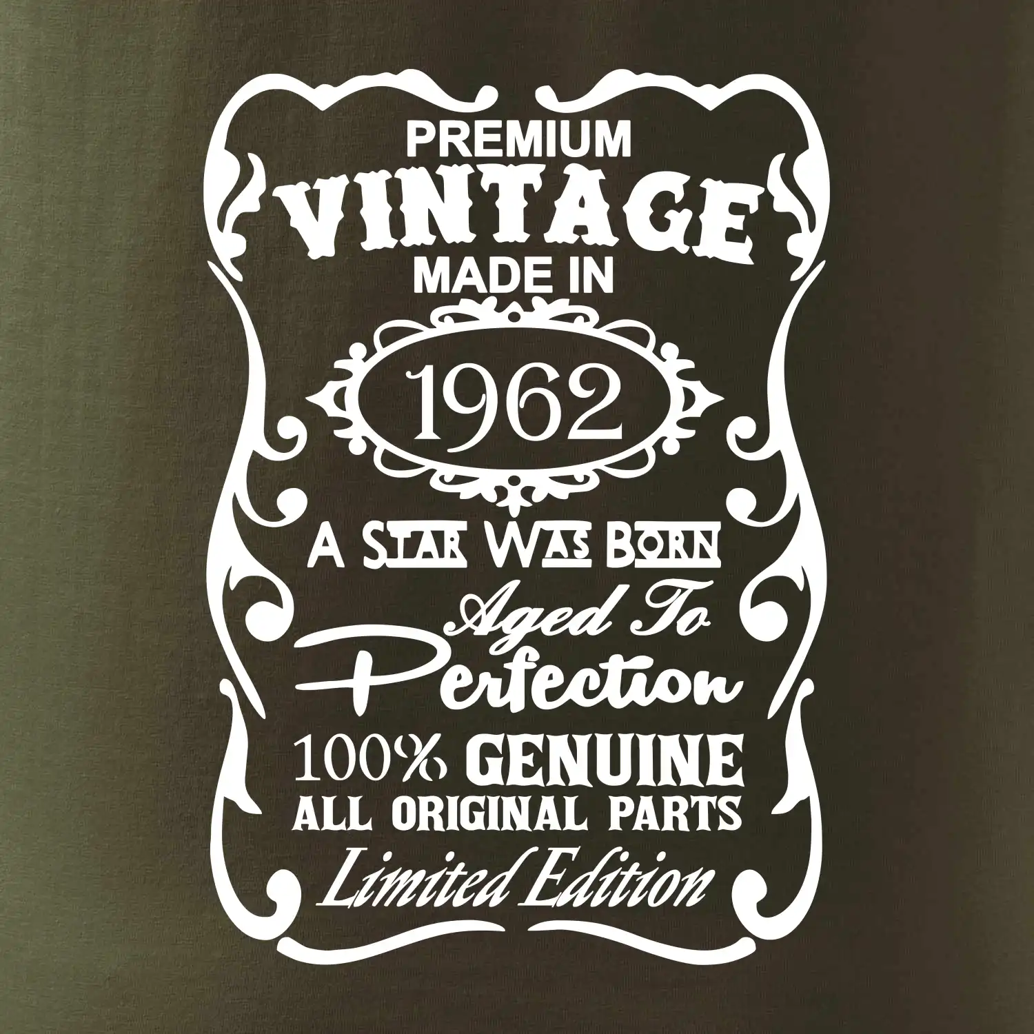 Vintage Etiketa - 1962